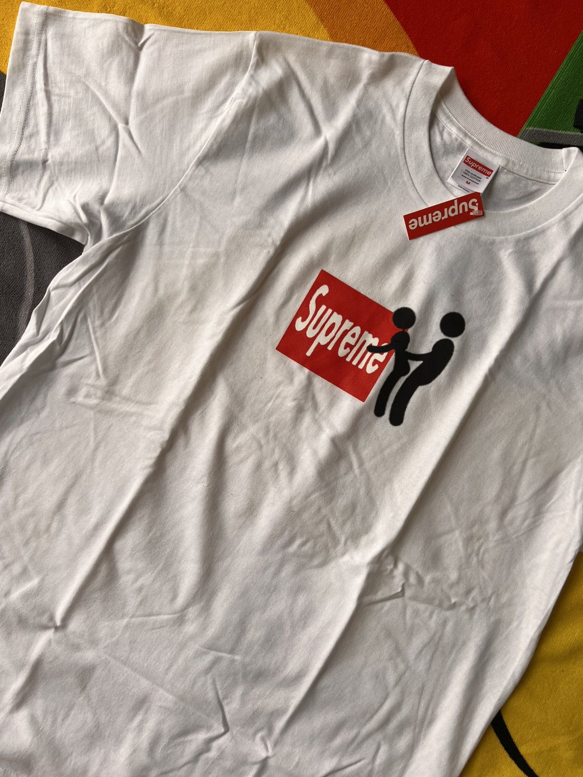 Supreme Supreme Stick Figure xxx sex doggy t-shirt white box logo Size US M / EU 48-50 / 2 - 13 Thumbnail