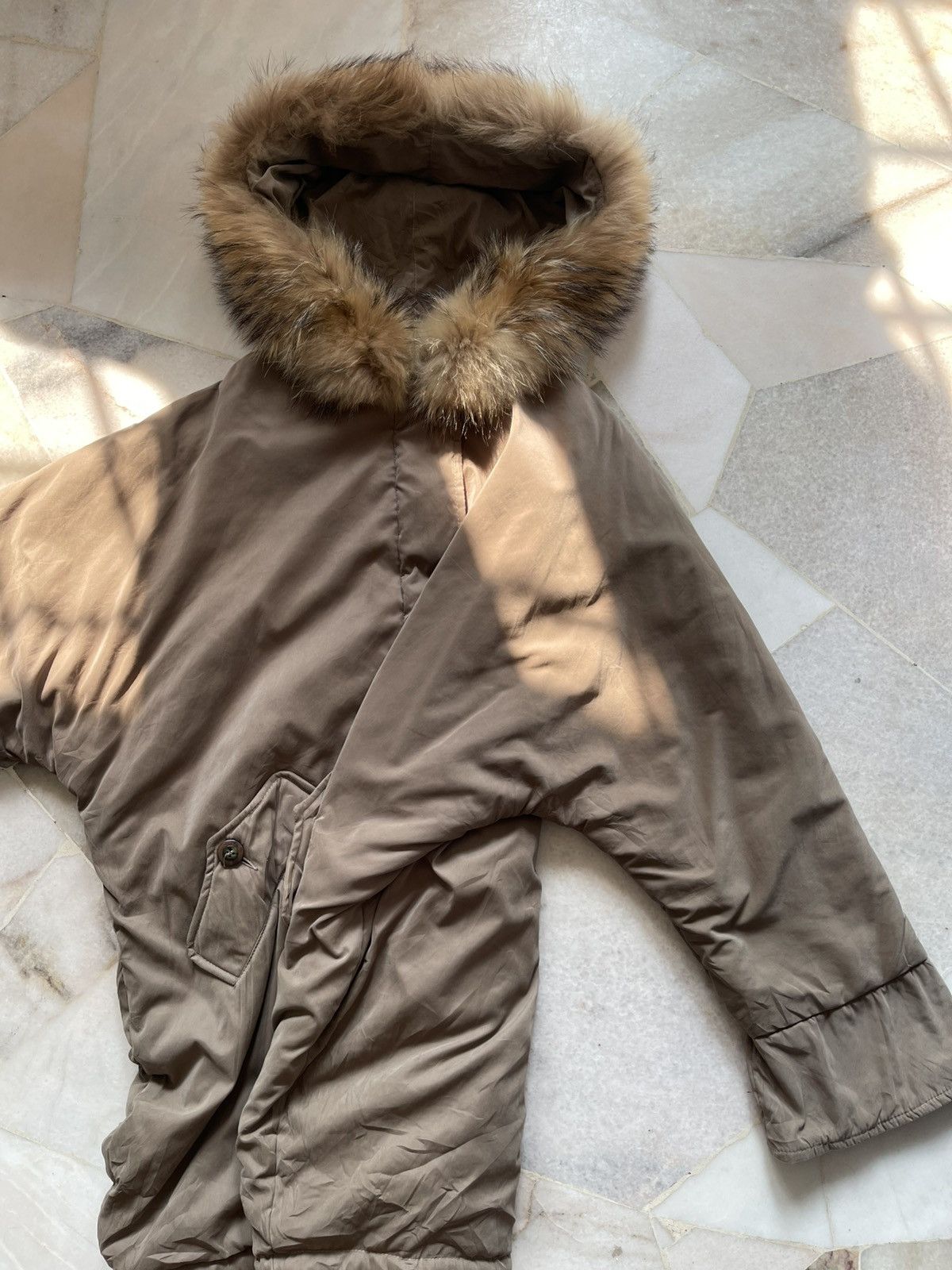 Designer Vintage Max Mara Fur Hoodie Jacket Size US XL / EU 56 / 4 - 8 Thumbnail