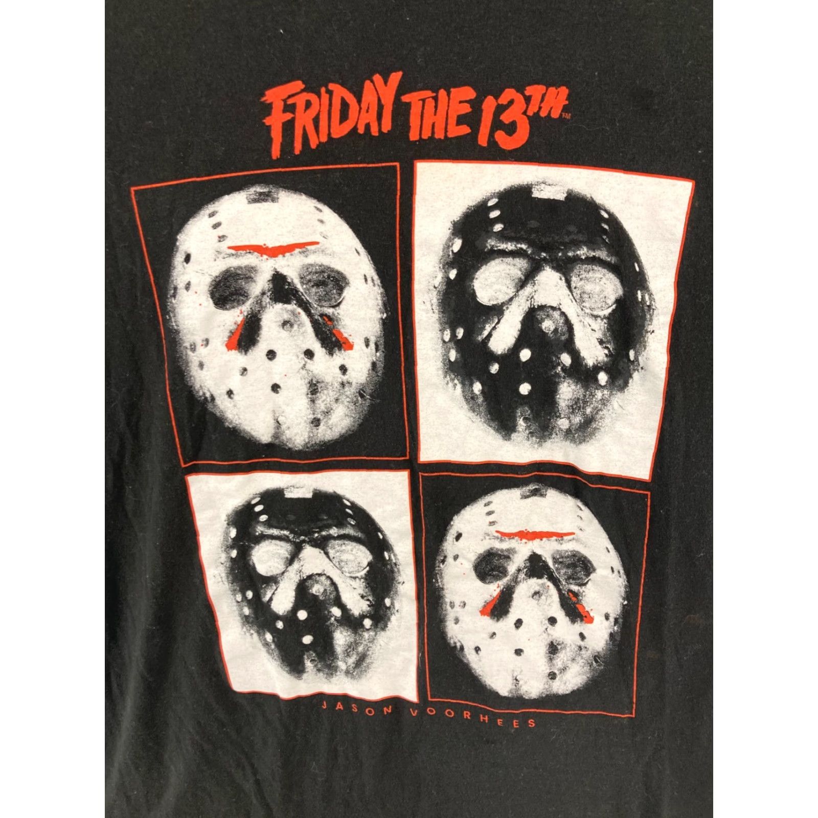 Vintage Friday The 13Th Mens TShirt Medium Black Jason Icona Pop Mask Halloween Shirt Mens Size US M / EU 48-50 / 2 - 4 Thumbnail