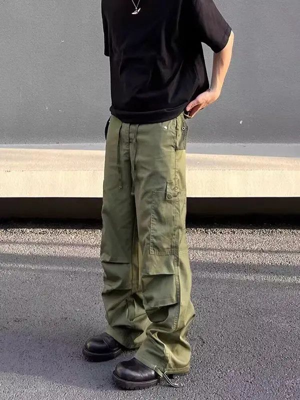 VIBE Vintage paratrooper green rare cargo trousers Size US 34 / EU 50 - 4 Thumbnail