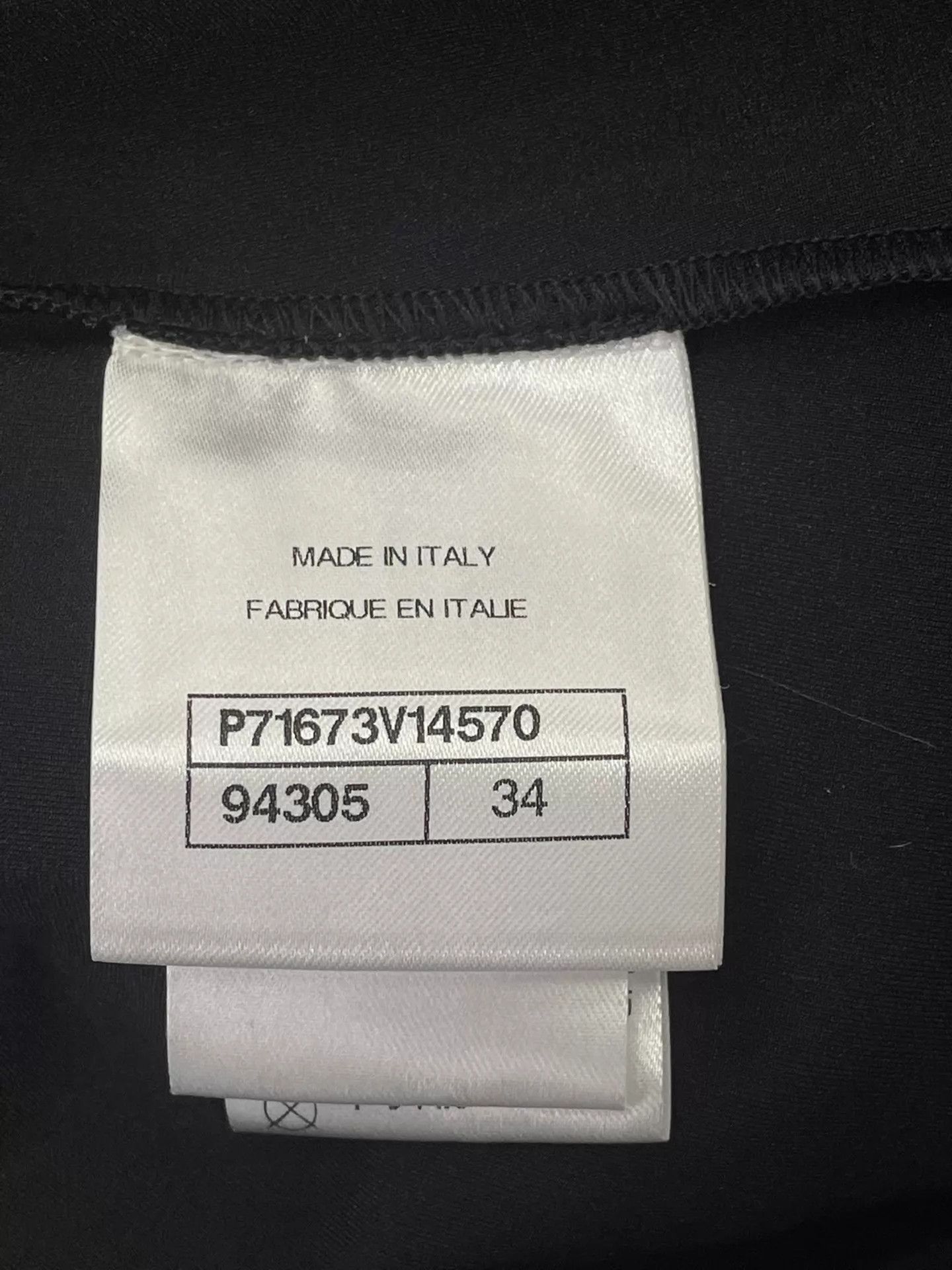 Chanel Chanel Black CC Logo Long Sleeve Top Size 34 Size XS / US 0-2 / IT 36-38 - 5 Thumbnail