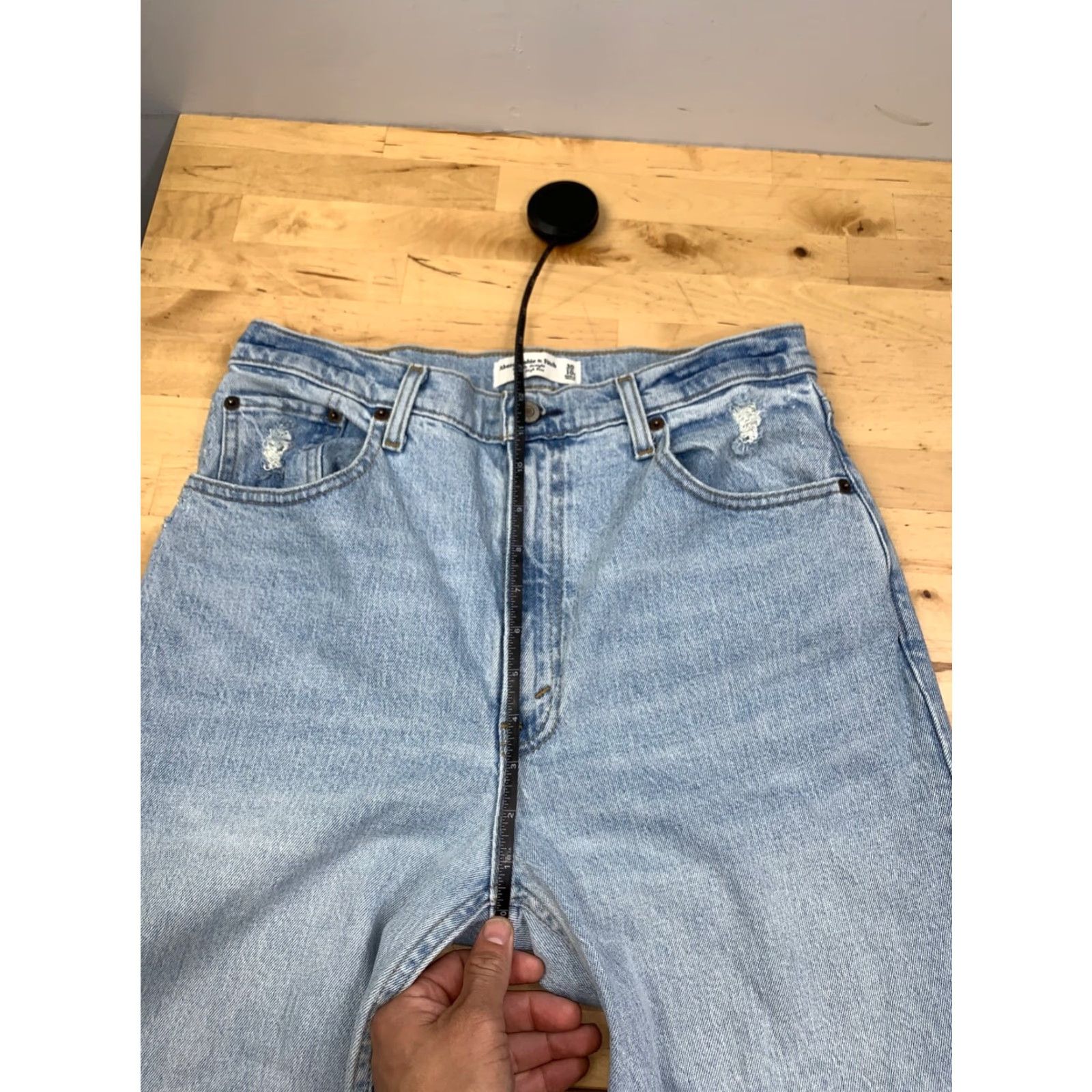 Abercrombie & Fitch Abercrombie & Fitch The 90's Straight Ultra High Rise Jeans Womens 10R #8938 Size 32" / US 10 / IT 46 - 5 Thumbnail
