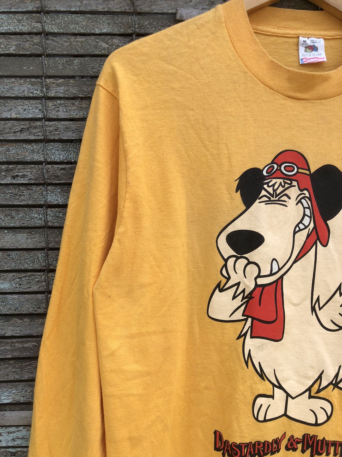 Vintage Vintage 70s Dastardly & Muttley Cartoon Longsleeve Shirt Size US M / EU 48-50 / 2 - 7 Thumbnail