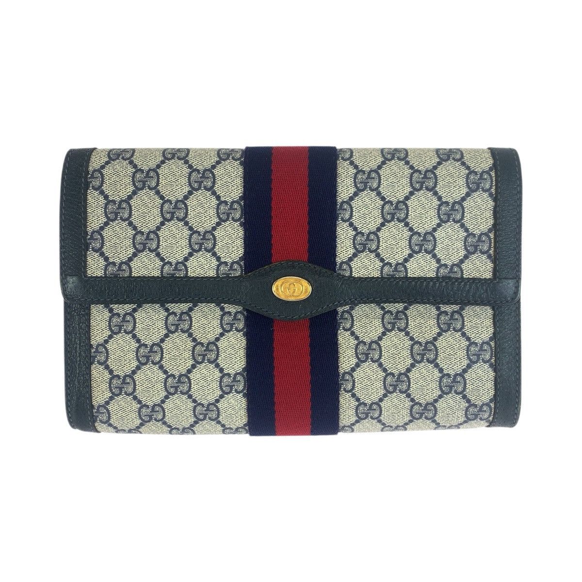 Gucci Gucci Gucci GG Supreme Canvas Leather Clutch Bag Textile Clutch Bag 670143087 DUTY FREE for USA Size ONE SIZE - 1 Thumbnail