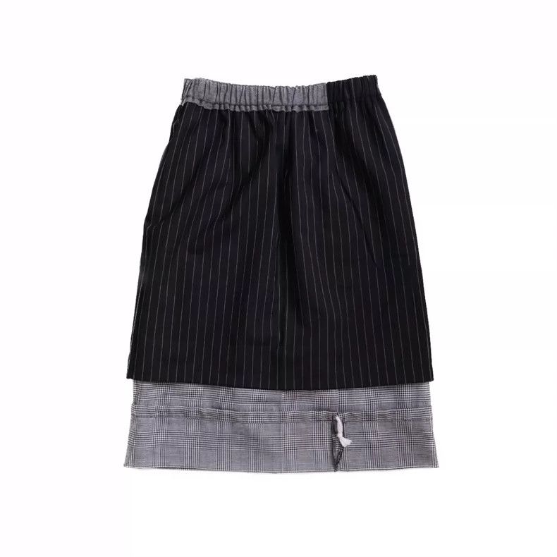 Comme des Garcons Comme Des Garcons size XS Striped plaid stitching skirt Size 23" - 5 Thumbnail