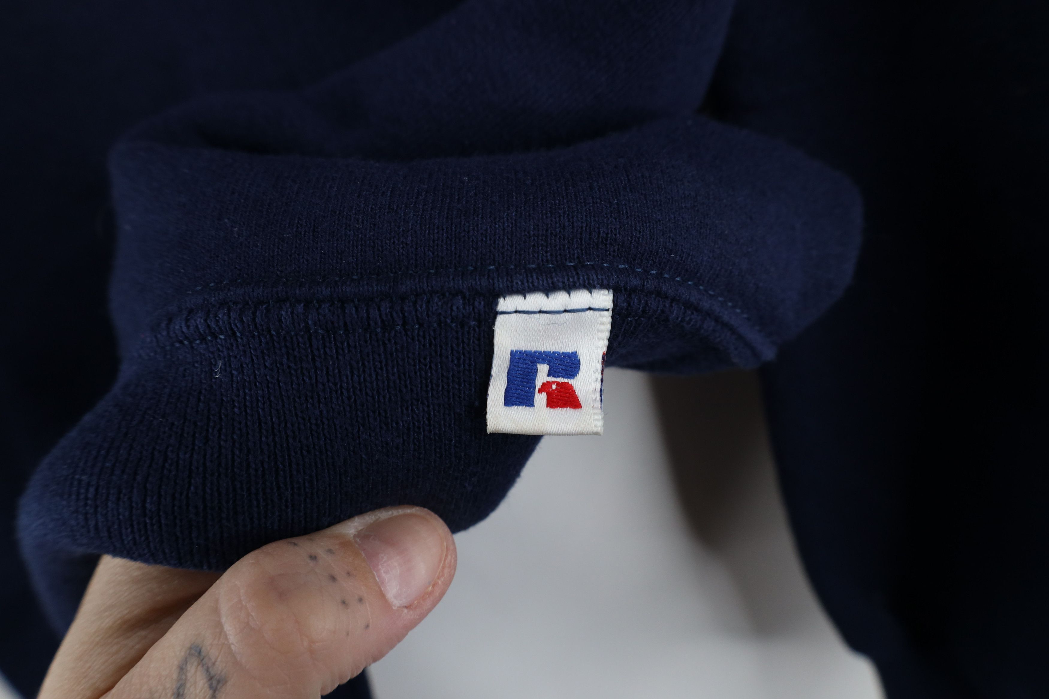 Russell Athletic × Vintage Vintage 90s Russell Athletic Crewneck Sweatshirt Blue USA Size US S / EU 44-46 / 1 - 4 Thumbnail