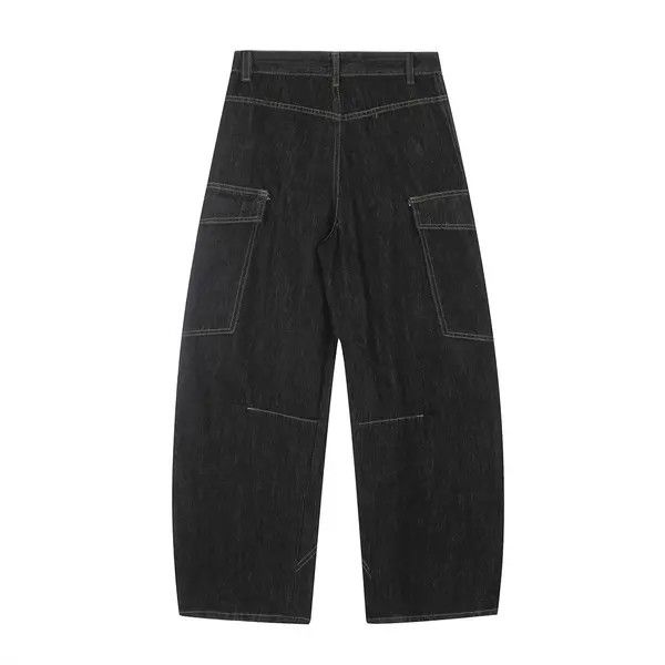 Japanese Brand Men's street loose multi-pocket scimitar jeans y2k Size US 32 / EU 48 - 2 Thumbnail
