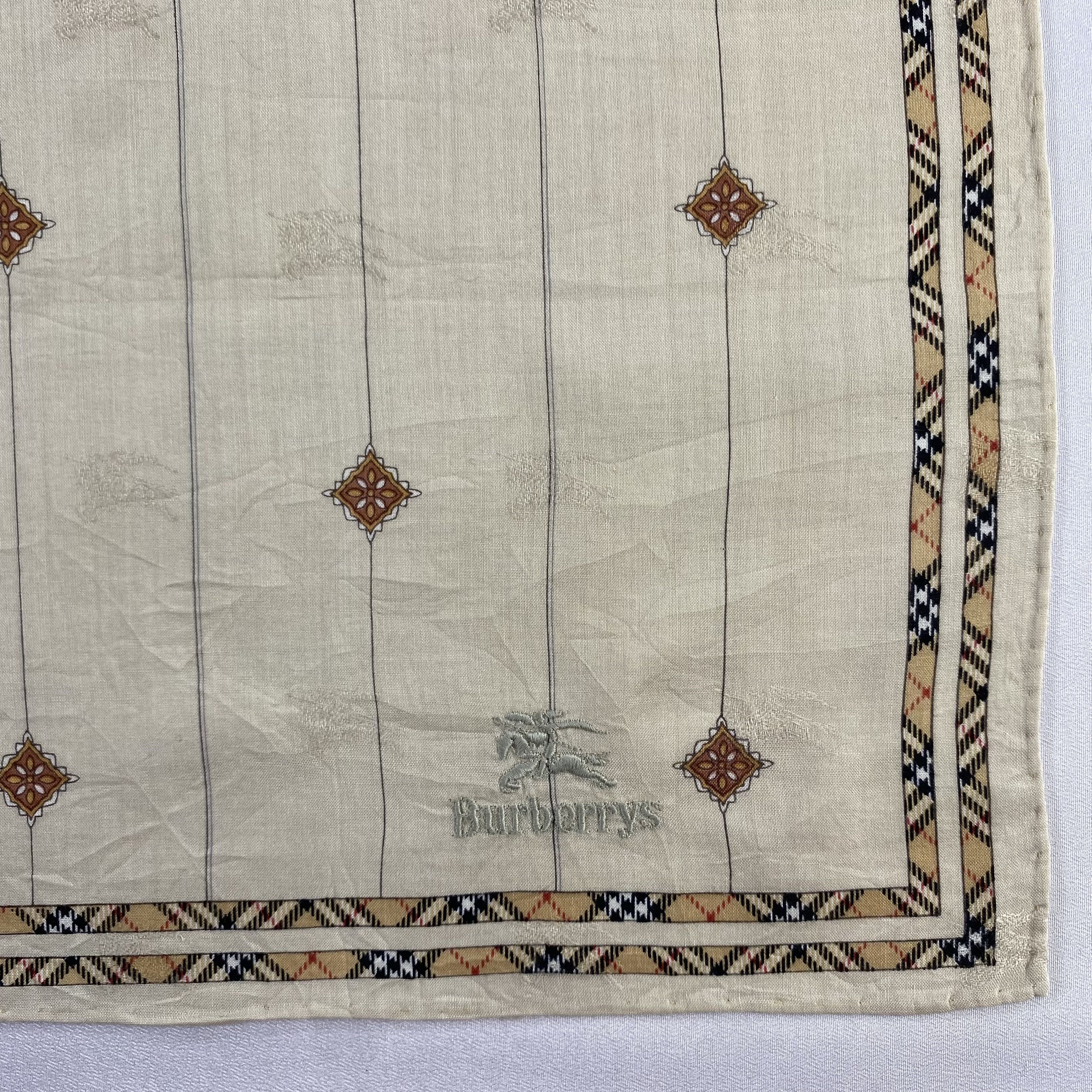 Burberry × Vintage Burberry Handkerchief / Neckerchief / Bandana-P1543 Size ONE SIZE - 3 Thumbnail