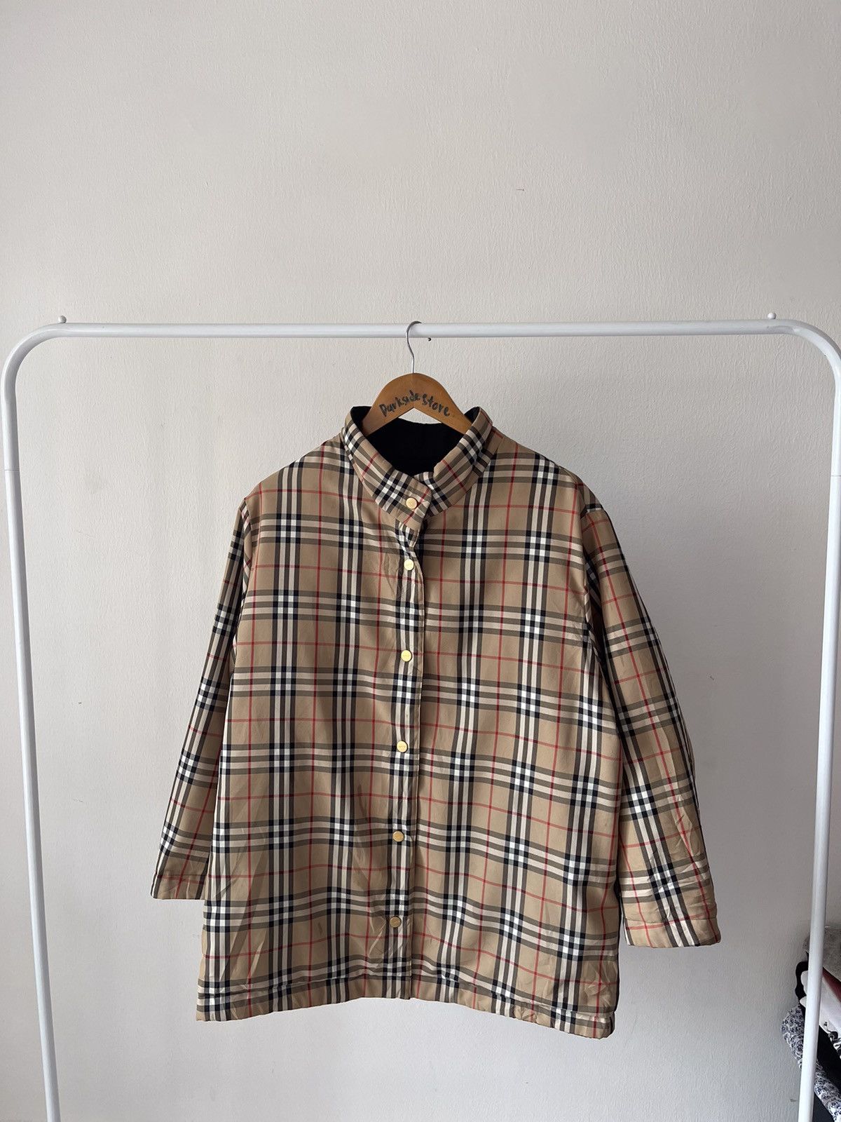 Burberry Vintage Burberry Nova Check Reversible Button Jacket Size US XL / EU 56 / 4 - 3 Thumbnail
