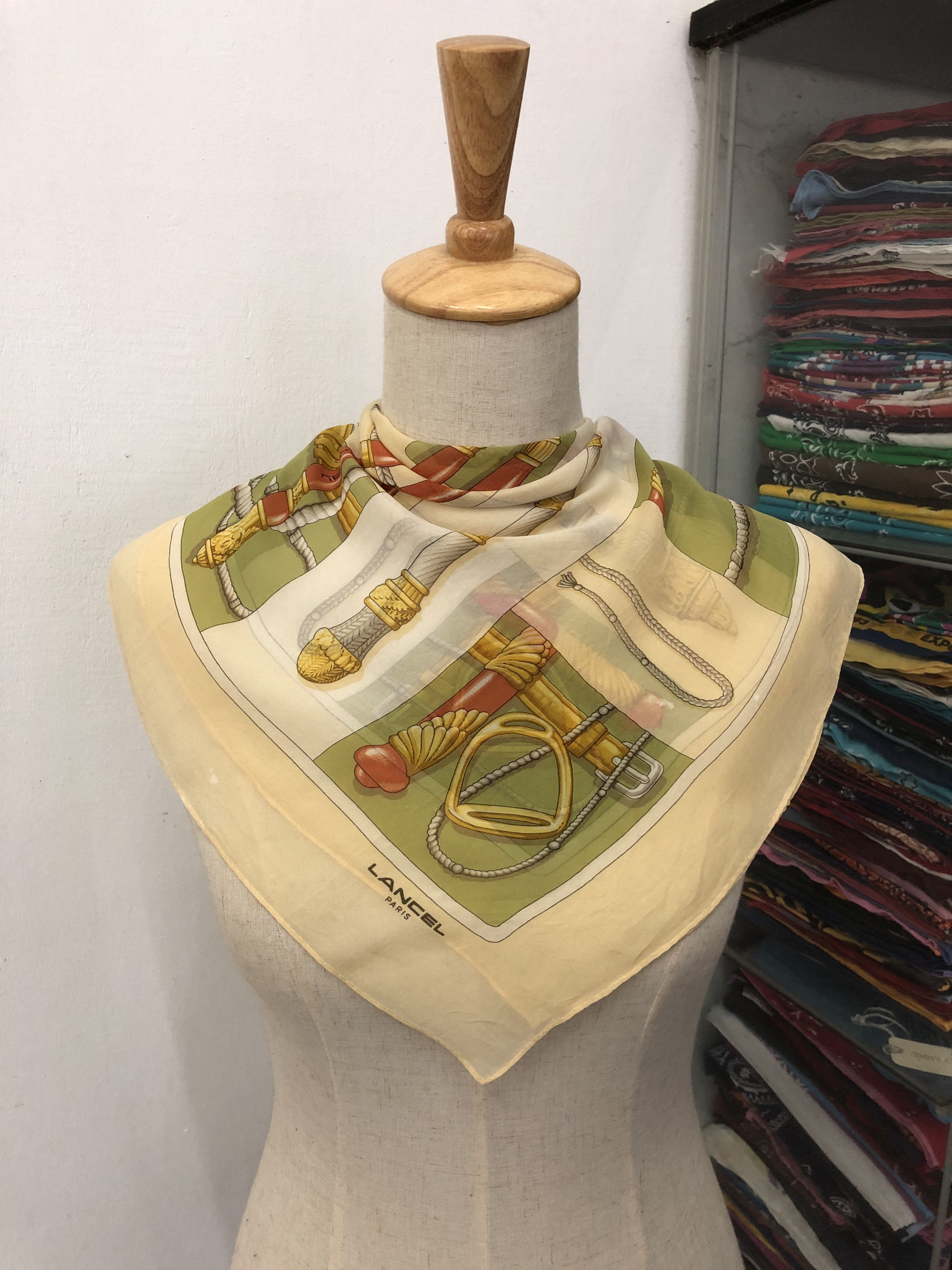 Lancel Vintage Lancel Silk Scarf Size ONE SIZE - 1 Thumbnail