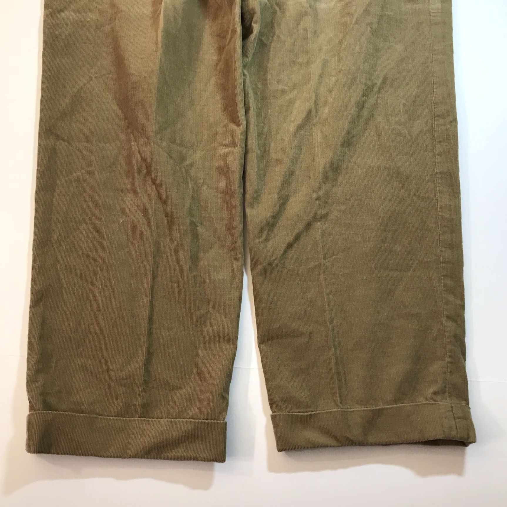 Polo Ralph Lauren VINTAGE Polo Ralph Lauren Pants Corduroy Mens 36x30 Beige 90s Cuffed Chino Regular Fit Mens Size US M / EU 48-50 / 2 - 8 Thumbnail