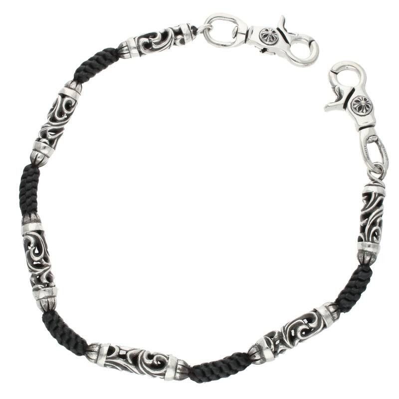 image of Chrome Hearts Short Roller Link Bracelet in Silver, Men's
