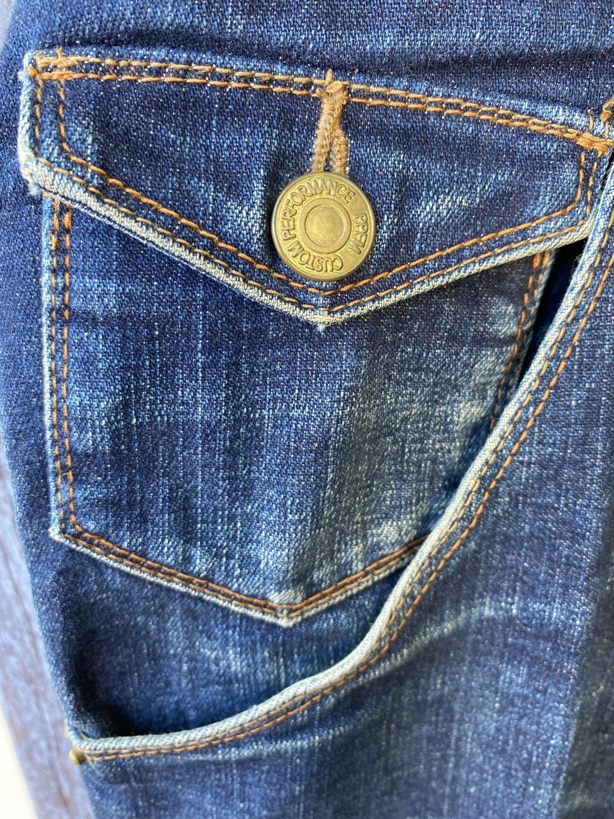 PPFM PPFM Denim Hidden Kimono Print & Gold Zipper Made in Japan Size US 30 / EU 46 - 8 Thumbnail