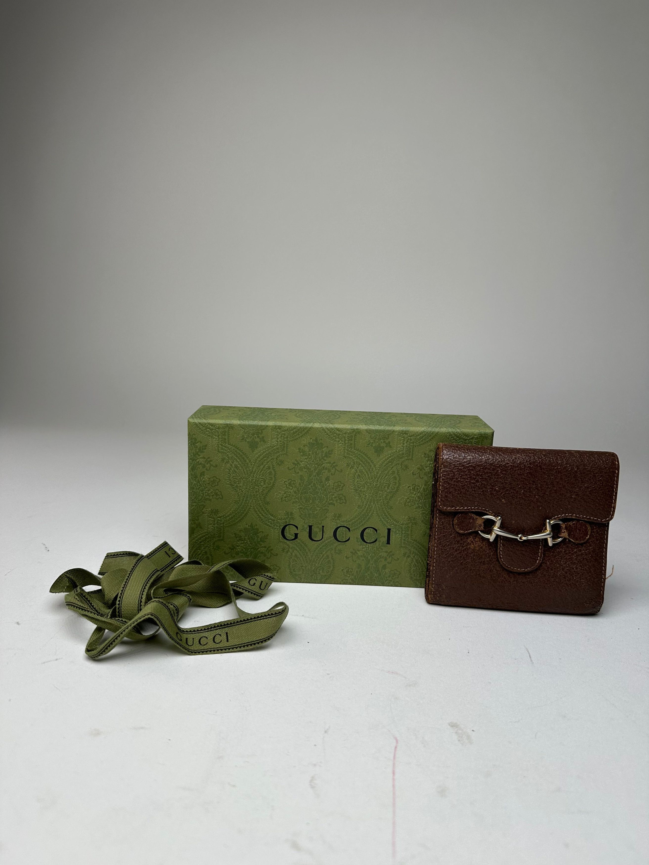 Gucci Vintage Horsebit 1955 Leather Bifold Wallet Brown Size ONE SIZE - 1 Thumbnail