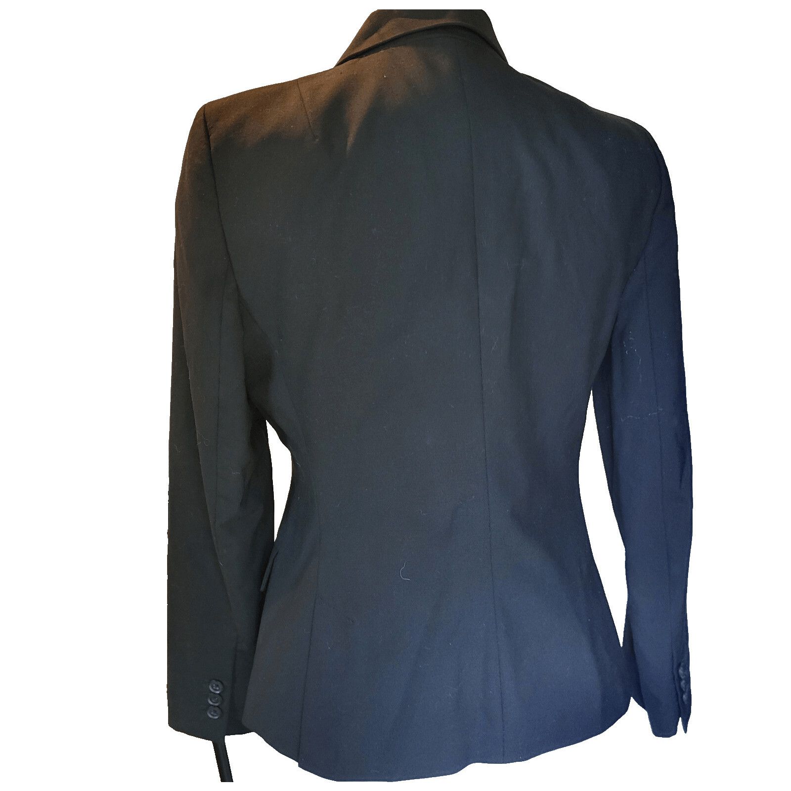 Banana Republic Banana Republic Structured Blazer 6P Black Wool Jacket Size M / US 6-8 / IT 42-44 - 3 Thumbnail