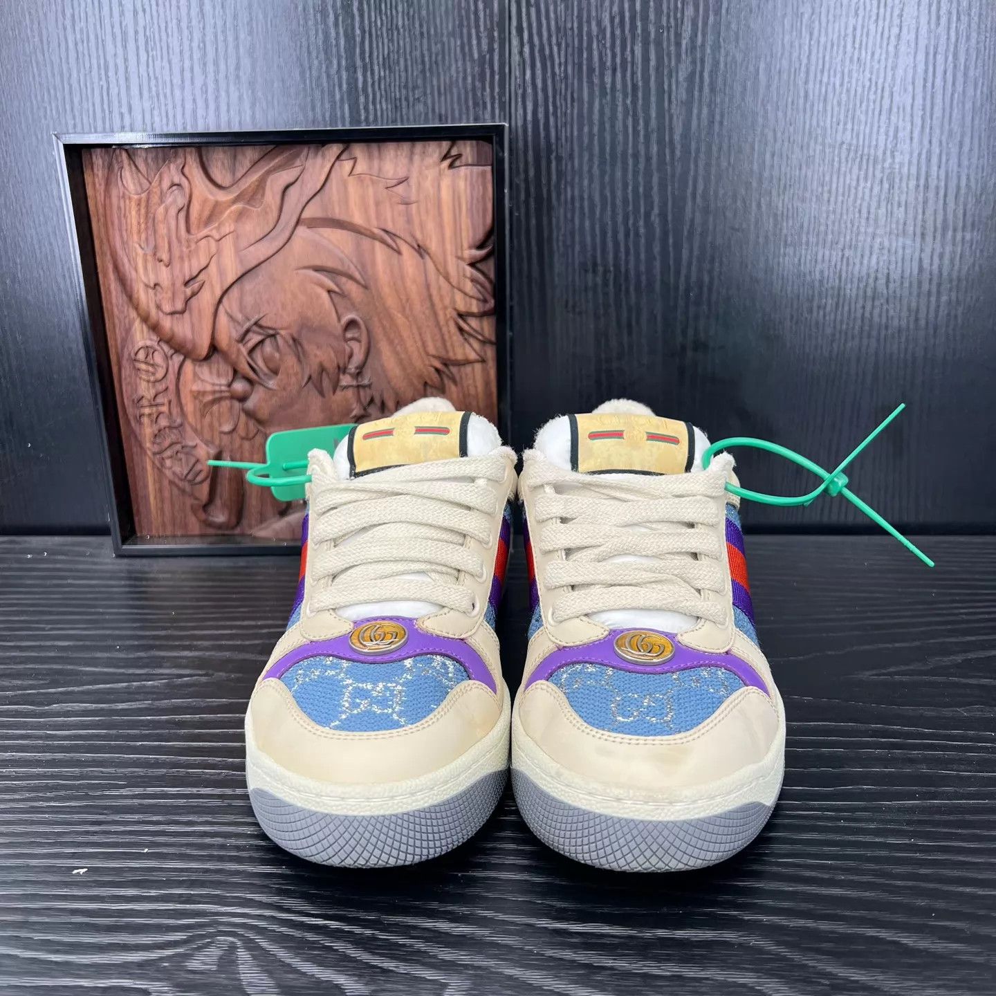 Gucci Gucci Rhyton Blue Enamel 35.5 Worn Once Size US 5 / IT 35 - 4 Thumbnail