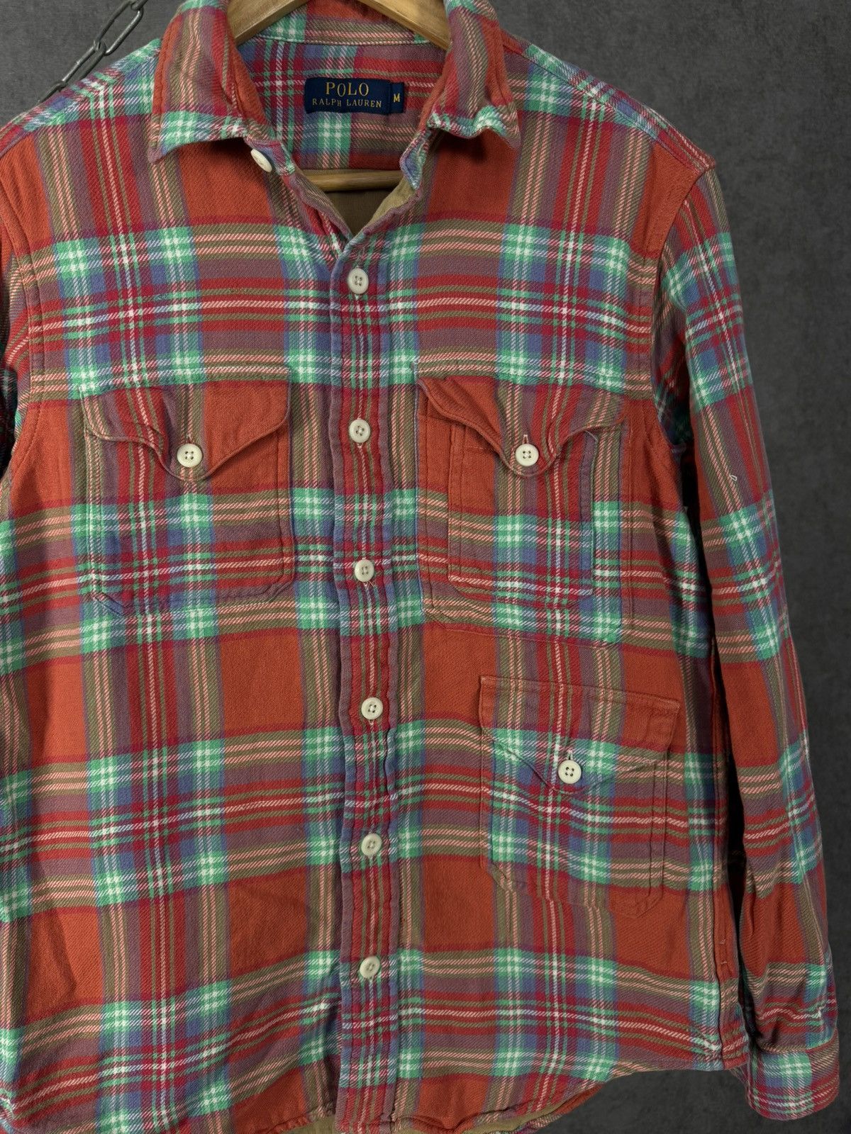 Polo Ralph Lauren Polo Ralph Lauren designer flannel Multipocket shirt Size US M / EU 48-50 / 2 - 3 Thumbnail