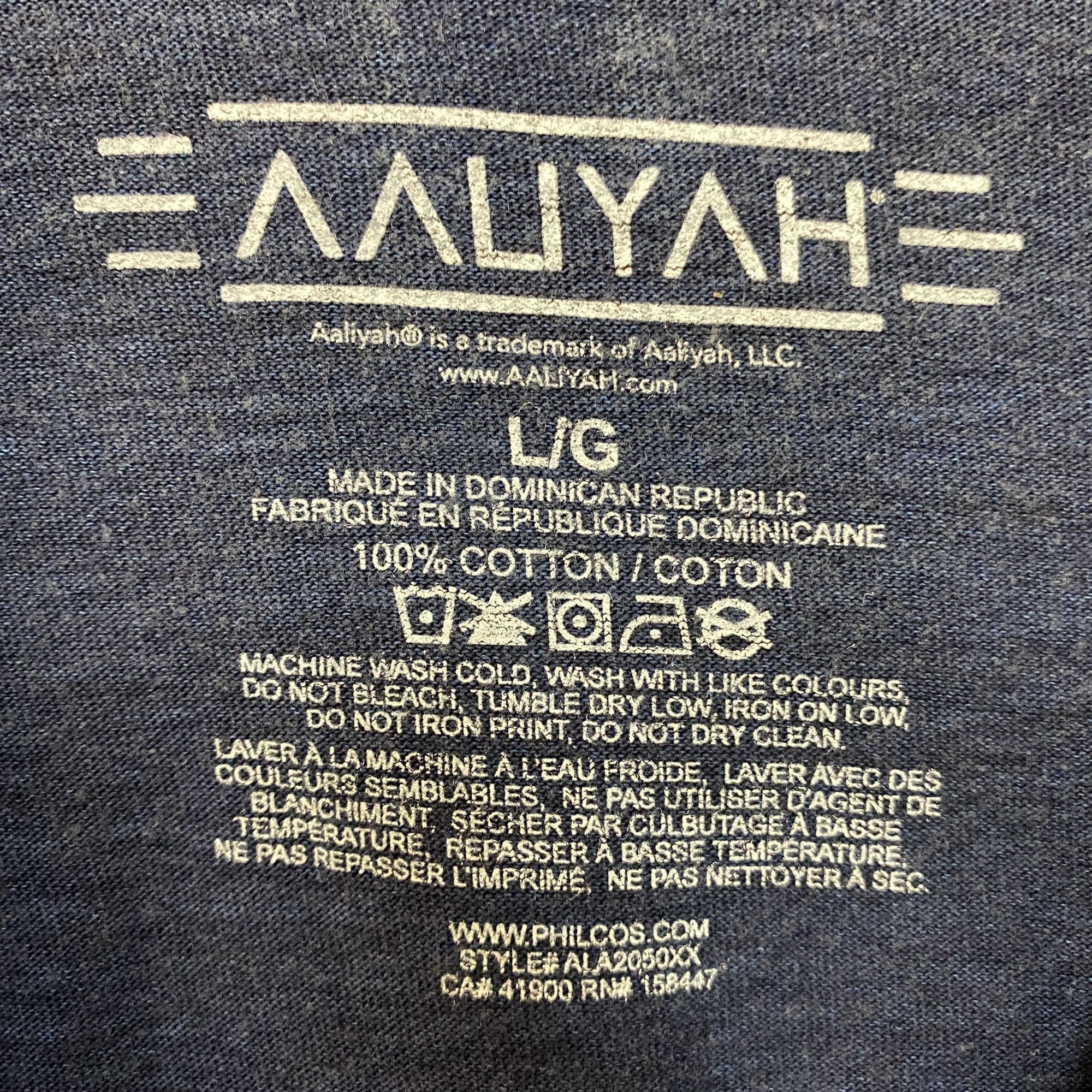 Other Aaliyah R&B Vintage-Style Washed Blue T-Shirt Large Size US L / EU 52-54 / 3 - 4 Thumbnail