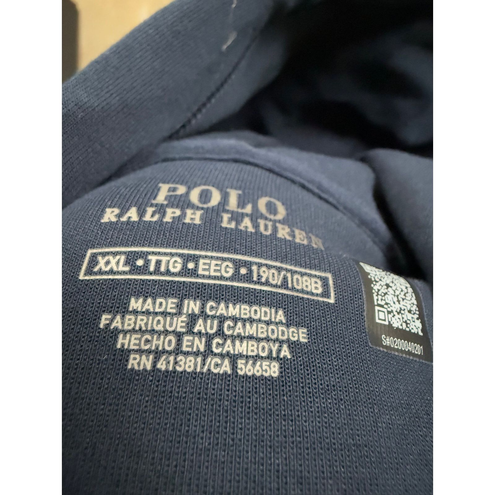 Polo Ralph Lauren Polo Zip Up Navy White New With Tags XXL Size US XXL / EU 58 / 5 - 2 Thumbnail