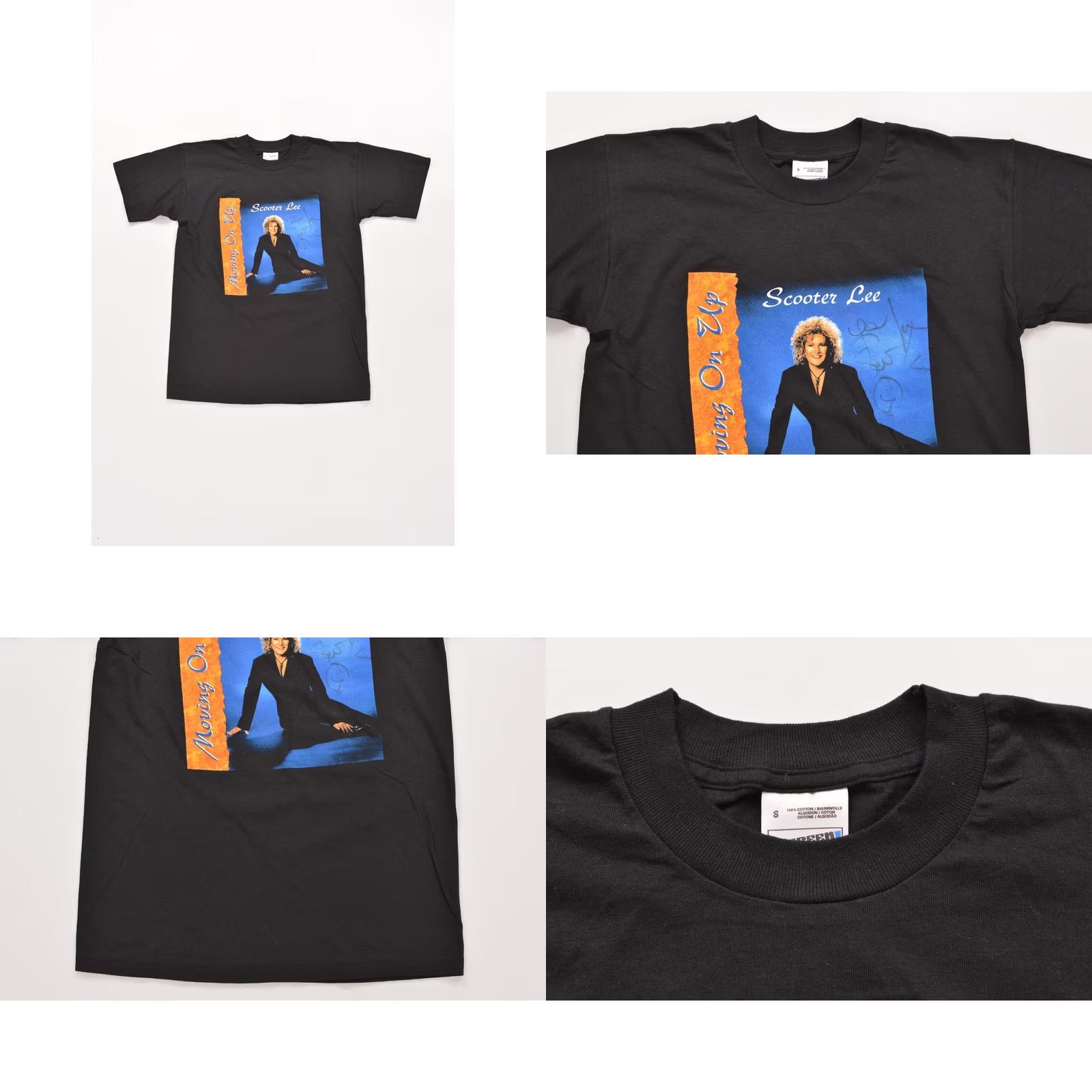 Vintage Vintage Screen Stars Scooter Lee Moving On Up 1998 Tour T-Shirt Tee Size S Black Mens Short Sleeve 100% Cotton 90s Vintage Tee Merch Shirt Size US S / EU 44-46 / 1 - 8 Thumbnail