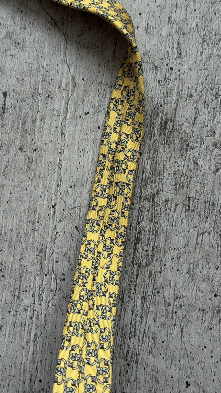 Hermes Men’s Hermes Paris 7303EA Vintage Silk Tie Size ONE SIZE - 10 Thumbnail