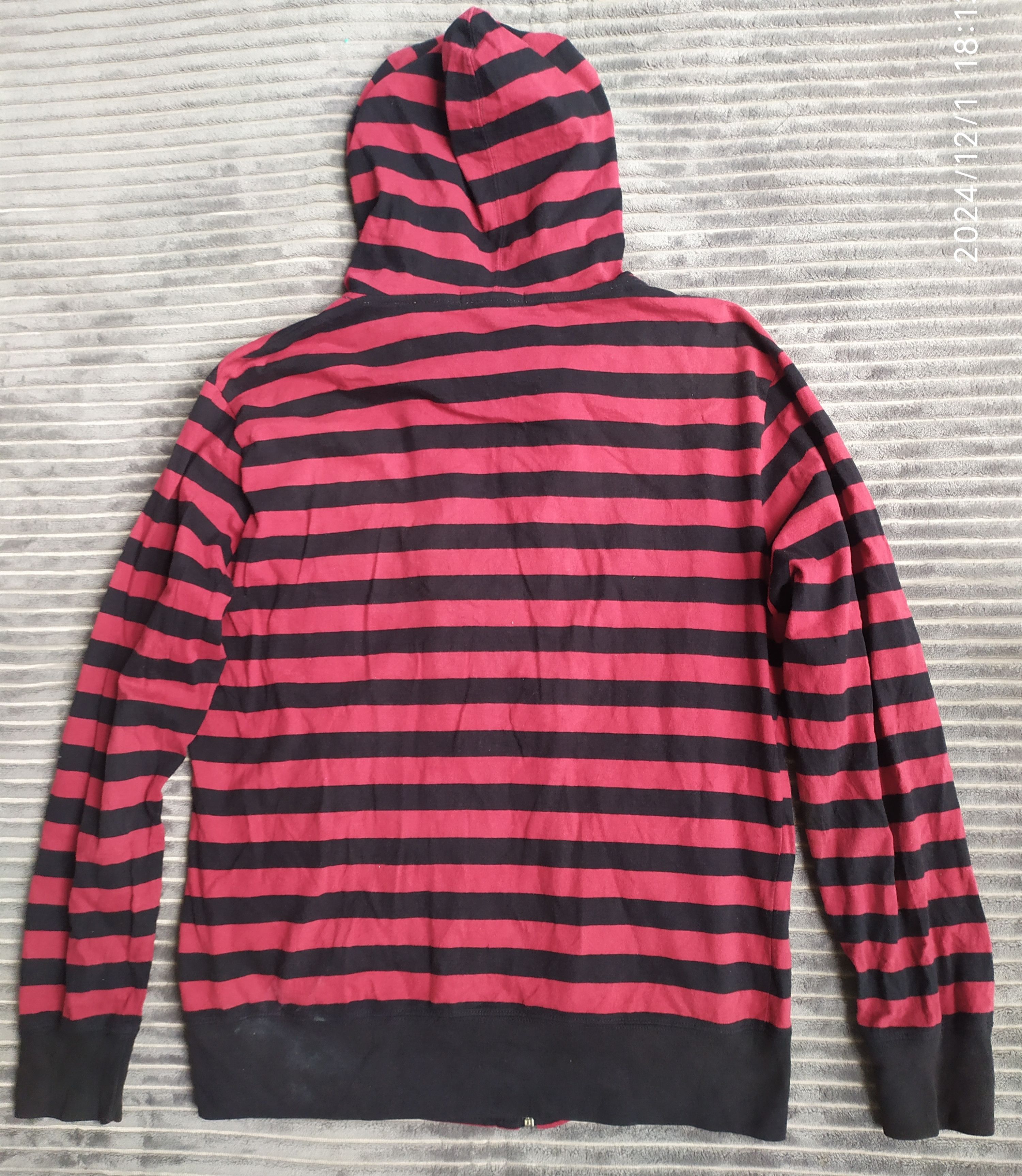 If Six Was Nine × Japanese Brand × Le Grande Bleu (L.G.B.) Japanese Thruxton Stripe Double Layer Hoodie Size US L / EU 52-54 / 3 - 2 Thumbnail
