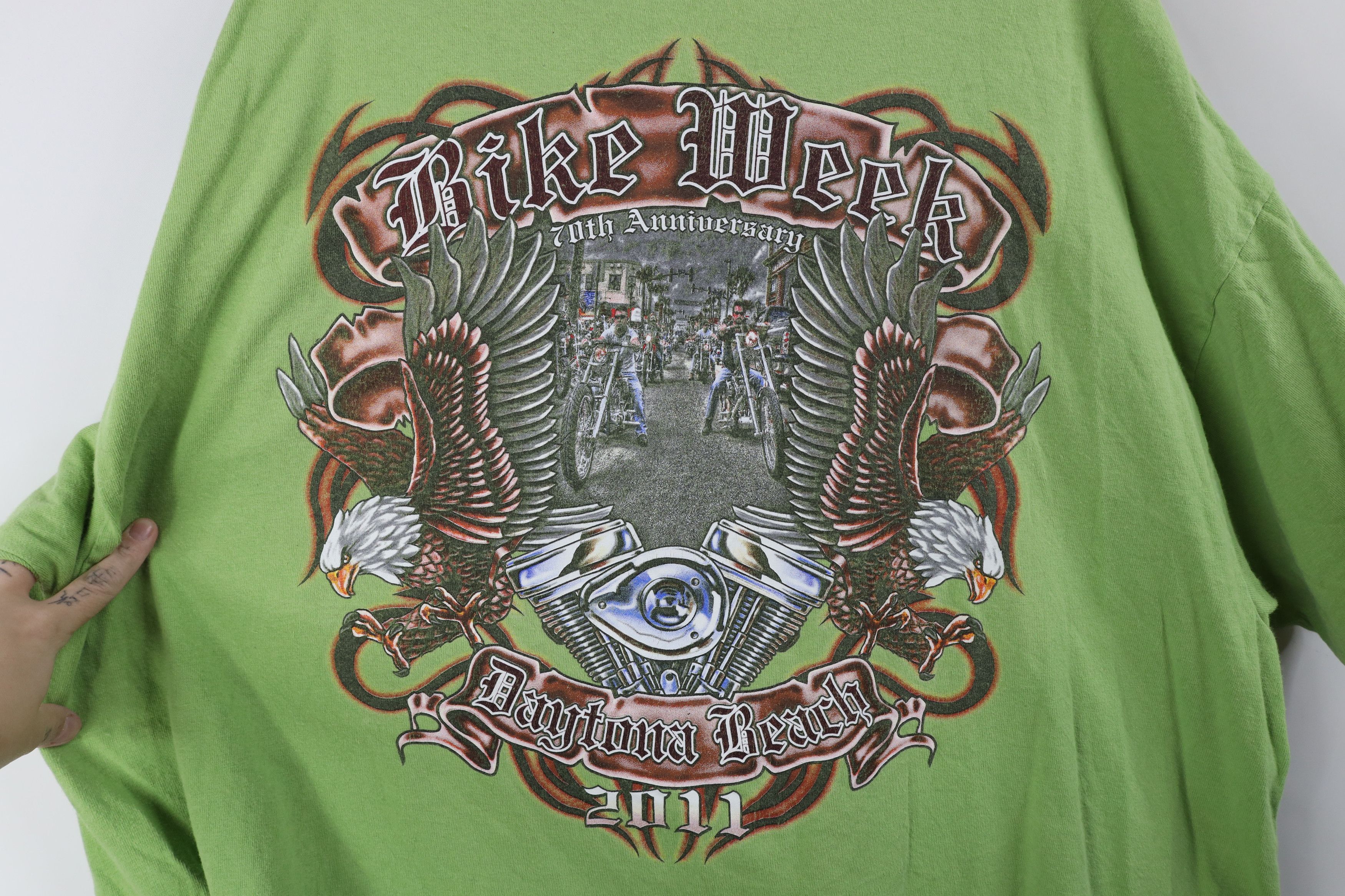 Vintage Vintage Y2K Streetwear Daytona Bike Week Motorcycle T-Shirt Size US XXL / EU 58 / 5 - 8 Thumbnail