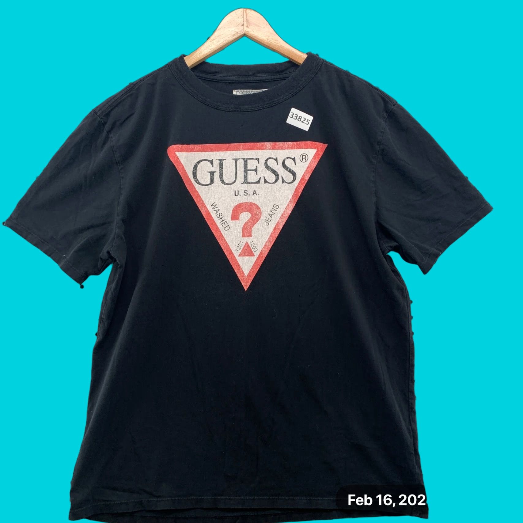 Guess VINTAGE Guess Jeans Shirt Mens Medium Black Logo Casual Short Sleeve 22x28.5 Size US M / EU 48-50 / 2 - 1 Thumbnail