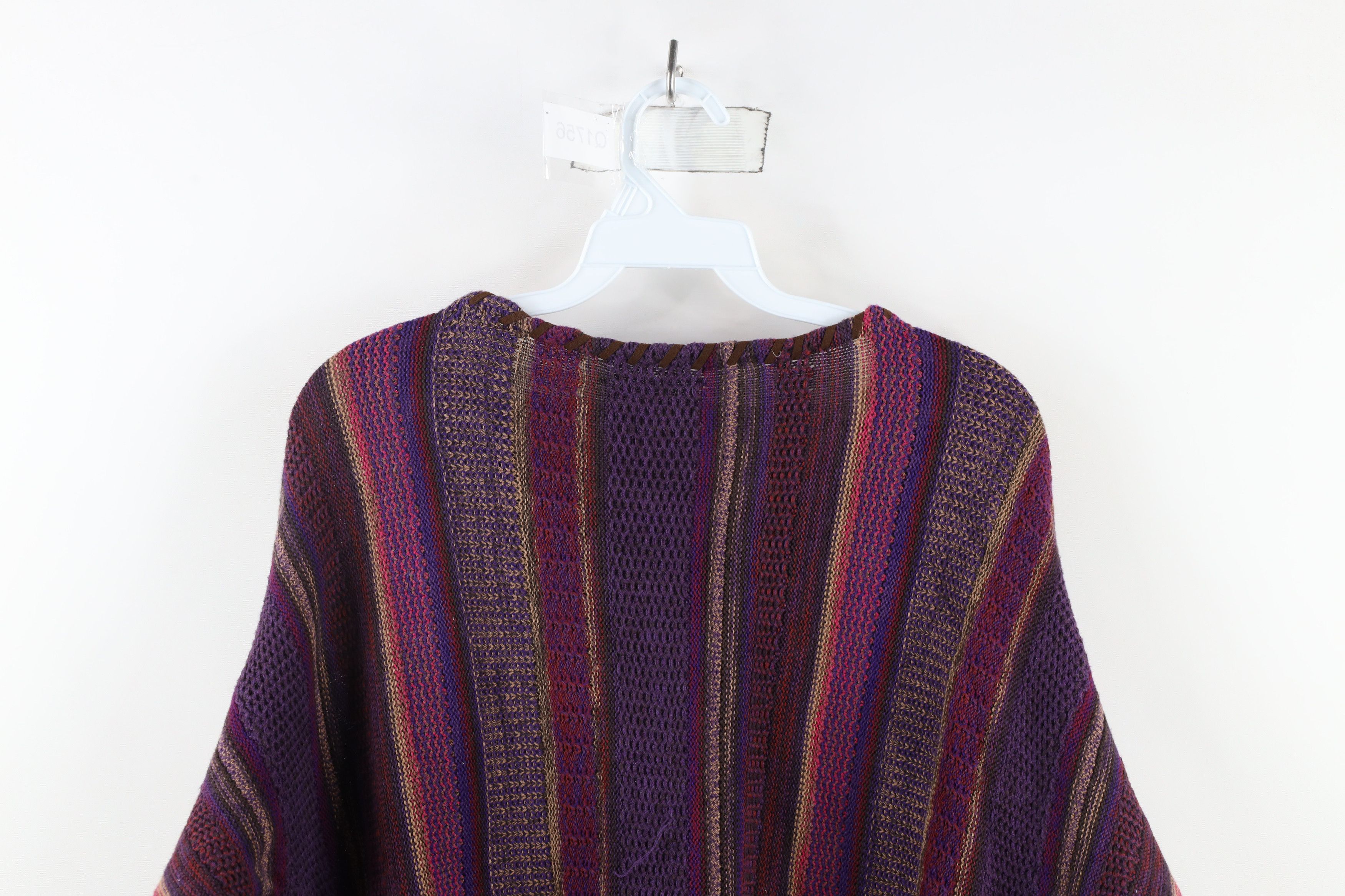 Ralph Lauren × Vintage Vintage Ralph Lauren Rainbow Striped Knit Crewneck Sweater Size L / US 10 / IT 46 - 10 Thumbnail