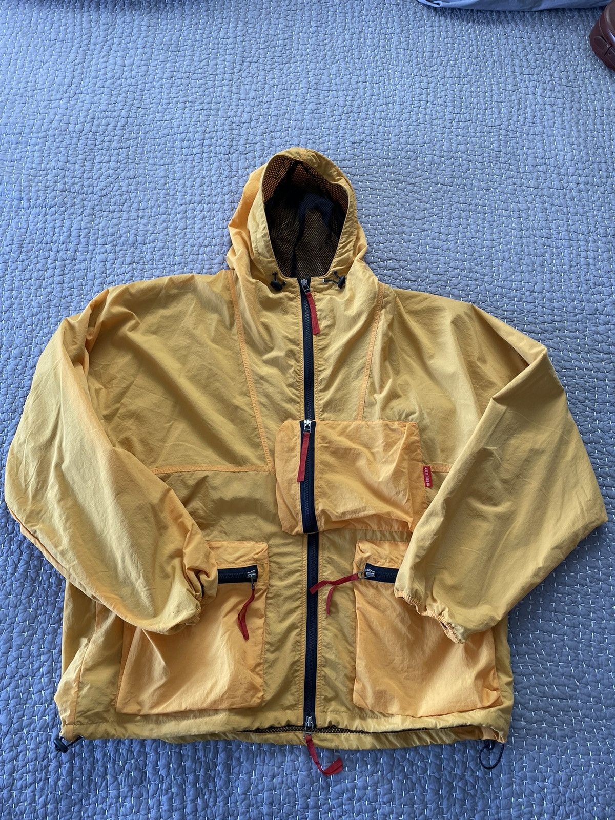 image of 18 East Mango Nylon Jacket in Yellow, Men's (Size XL)