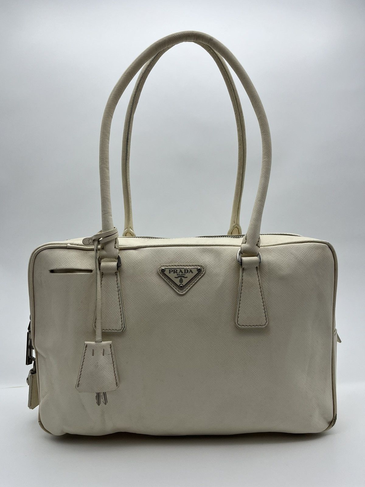 Prada Authentic PRADA Saffiano Hand Bag Size ONE SIZE - 1 Thumbnail