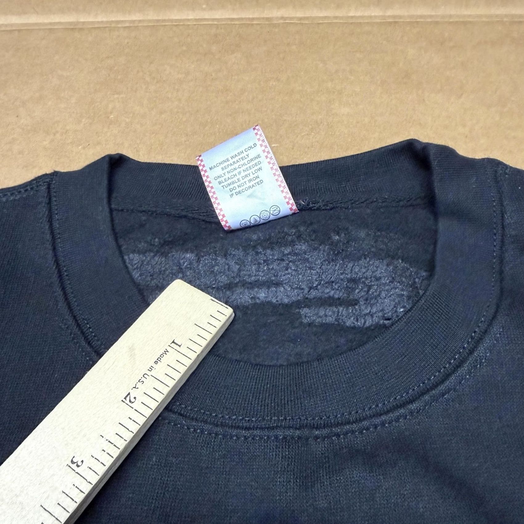 Vintage Icecream Sweatshirt Mens 2XL Black Tiger Ice Cream Cones Graphic Fleece Pullover Size US XXL / EU 58 / 5 - 6 Thumbnail