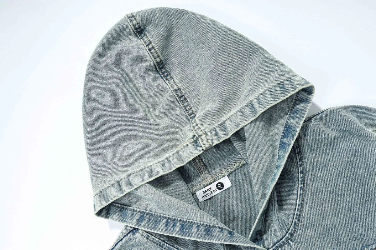 Japanese Brand × Vintage Y2K Oversized Hood Distressed Denim Pockets Hoodie Size US XL / EU 56 / 4 - 5 Thumbnail