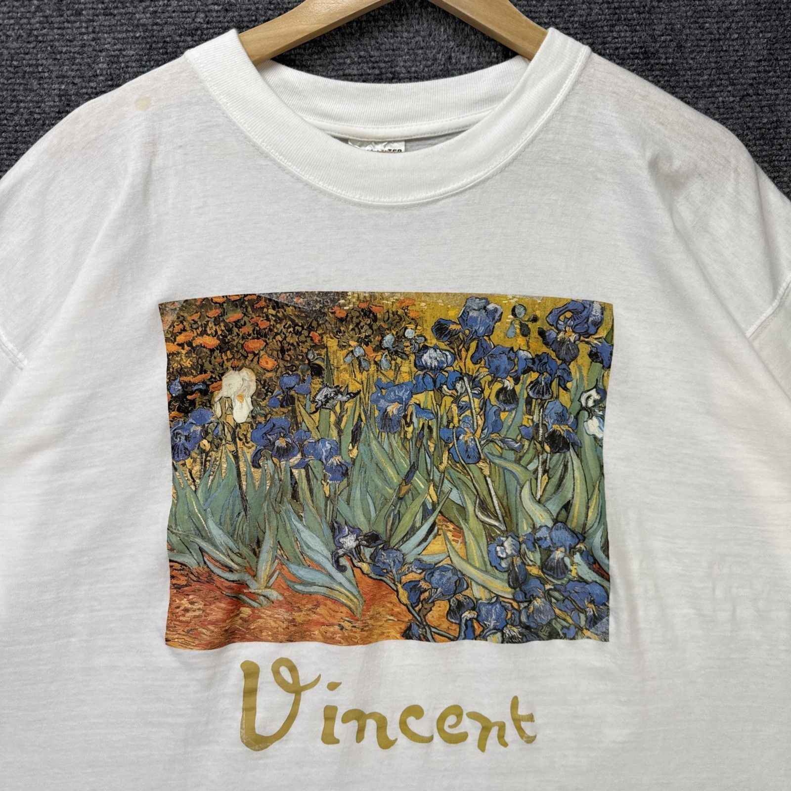 Arts & Science Vintage Vincent Van High Shirt Mens 2XL White 90s Garden Of Size US XXL / EU 58 / 5 - 2 Thumbnail
