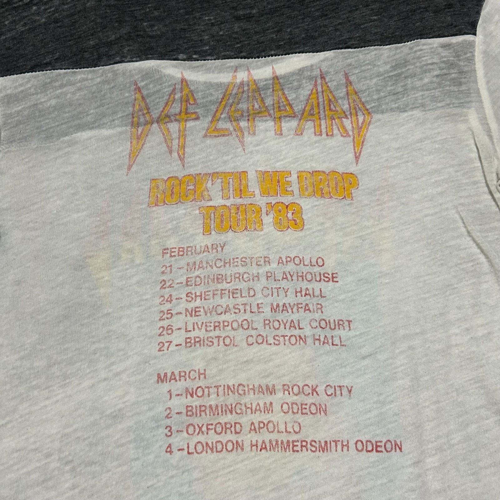 Trunk Ltd Trunk LTD Def Leppard Shirt Pyromania 1983 Tour Tee Small Size S / US 4 / IT 40 - 8 Thumbnail
