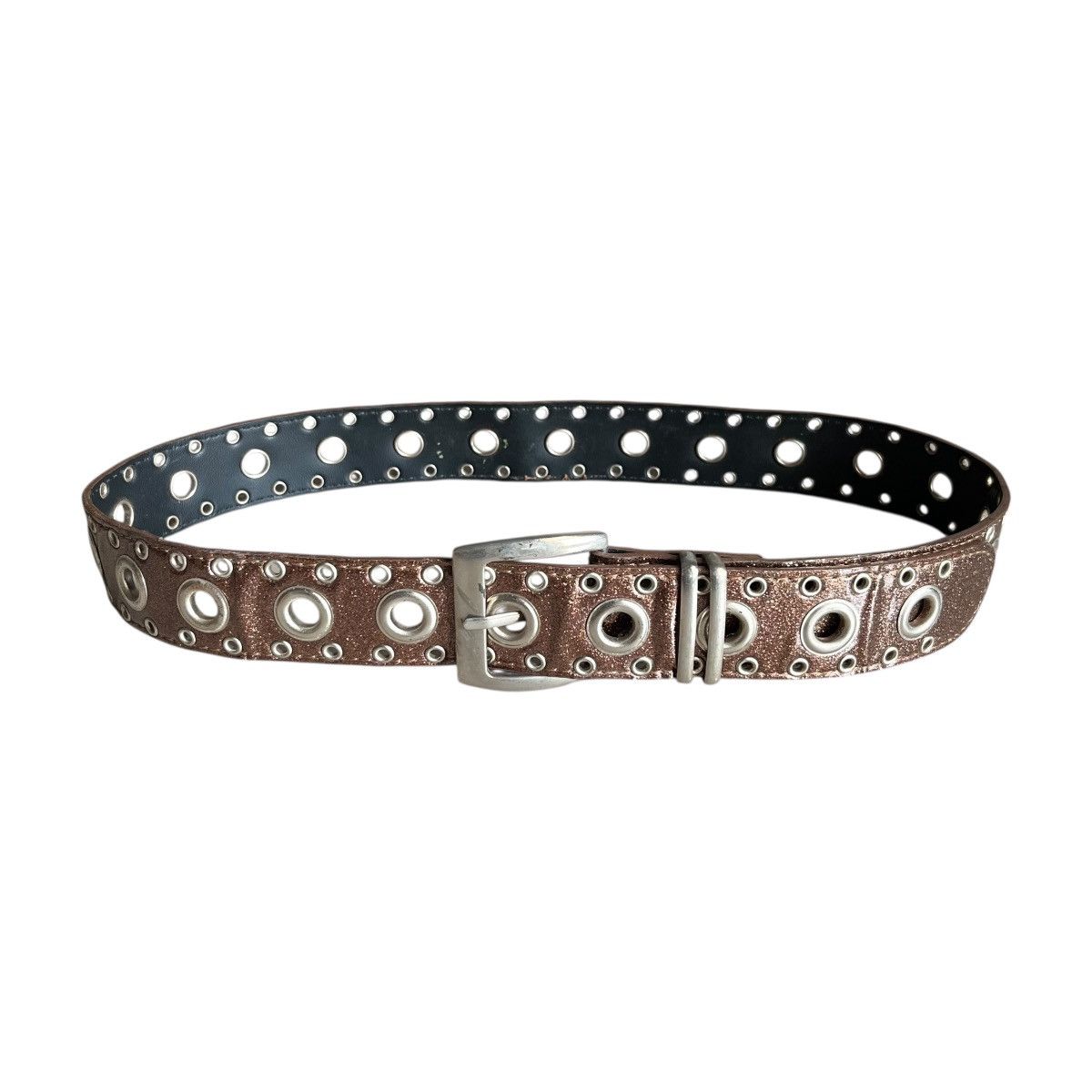 Japanese Brand Japanese Y2k Glitter Studded Prong Belt Size 30 - 2 Thumbnail
