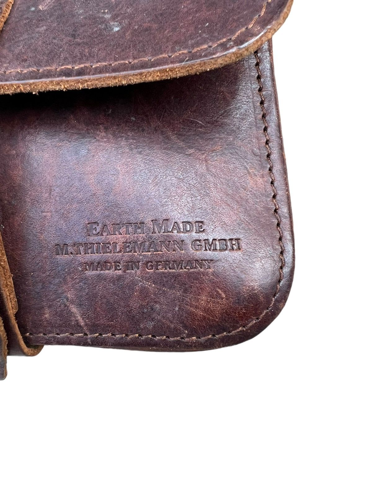 Leather Vintage Thielemann GMBH Scratches Patina Leather Mini Bag Size ONE SIZE - 11 Thumbnail