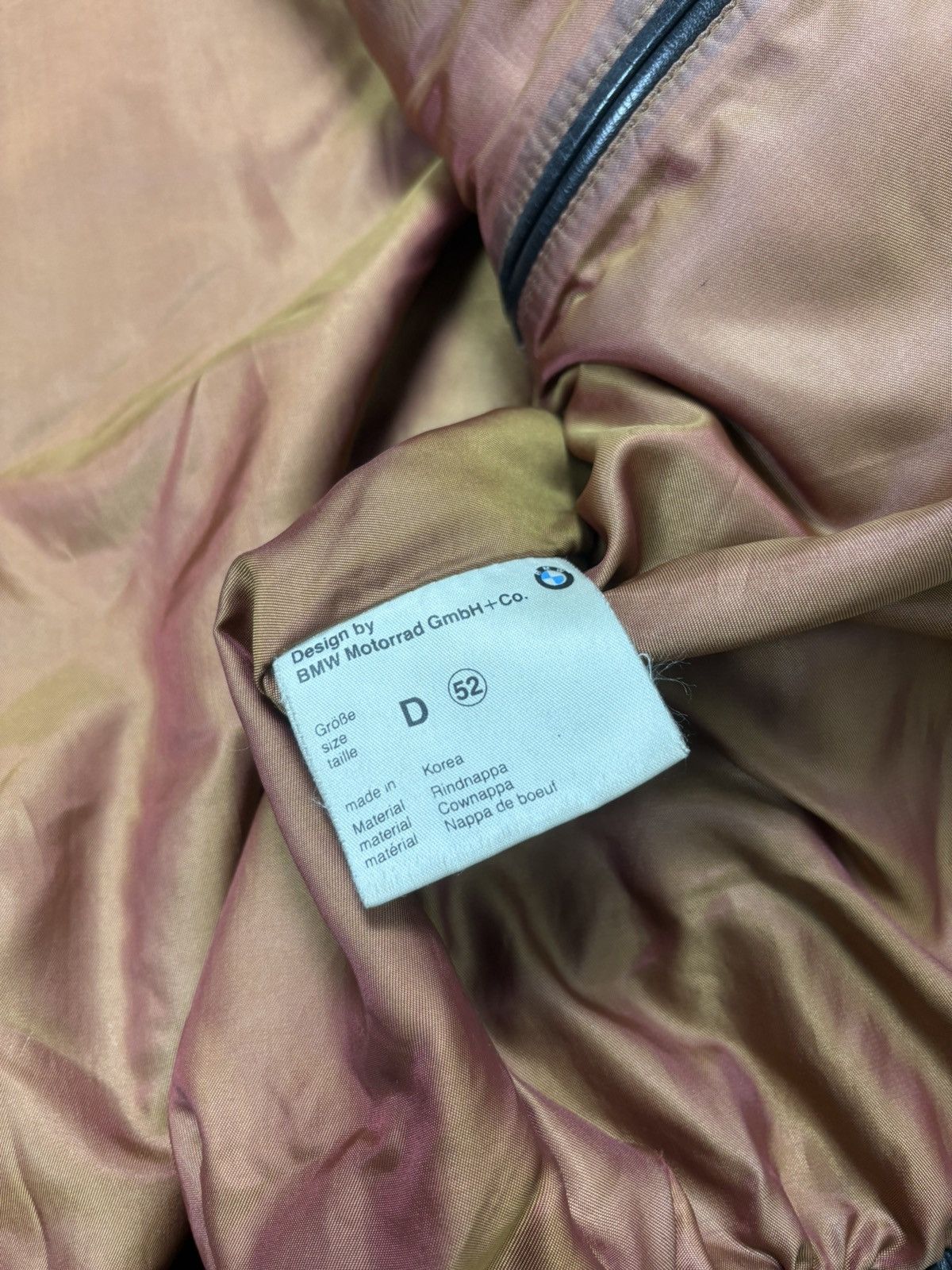BMW Black leather BMW vintage 80s moto racing jacket rare Size US L / EU 52-54 / 3 - 9 Thumbnail