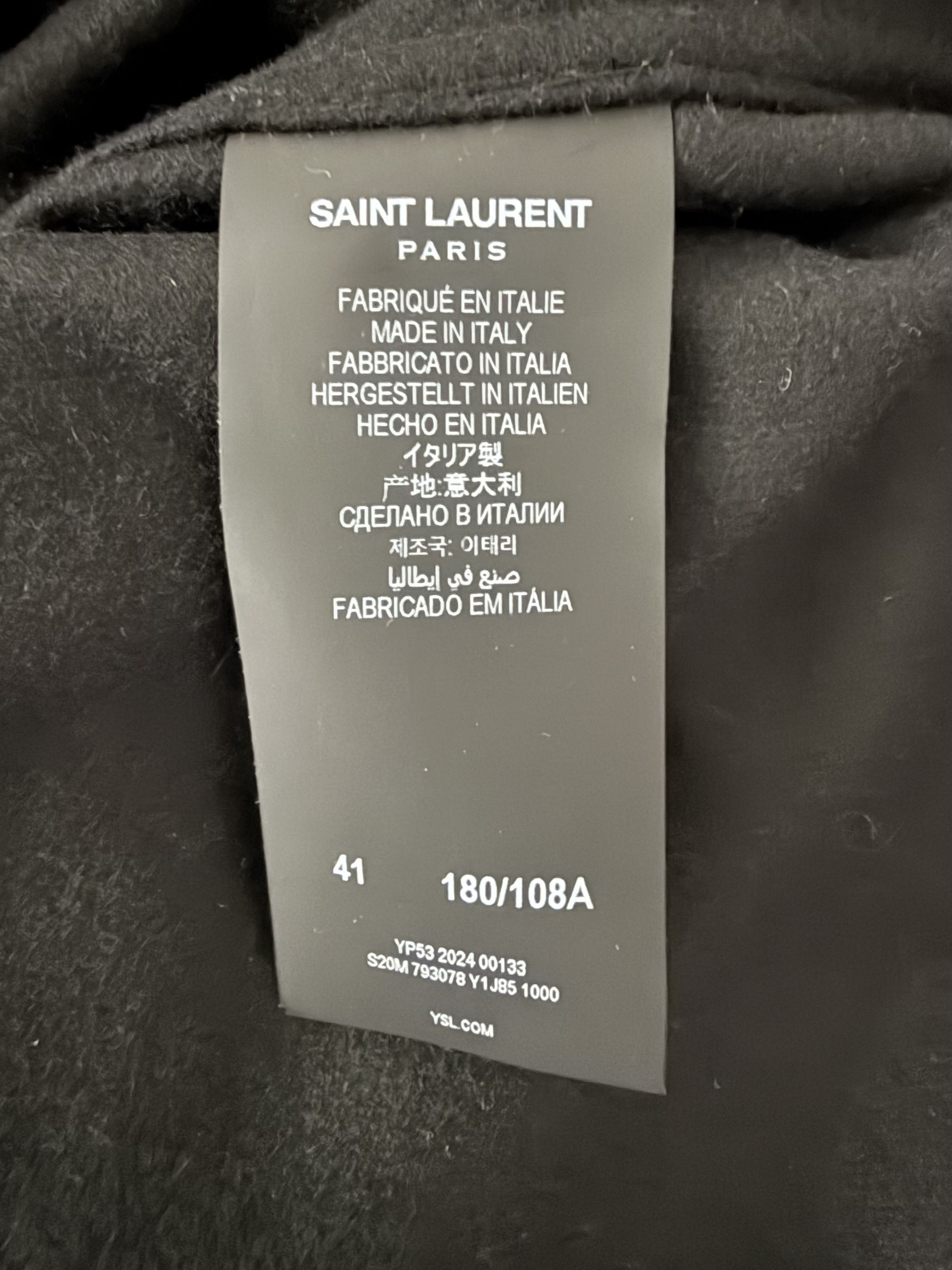 Saint Laurent Paris SL Pure Cashmere Overshirt Size US L / EU 52-54 / 3 - 15 Thumbnail
