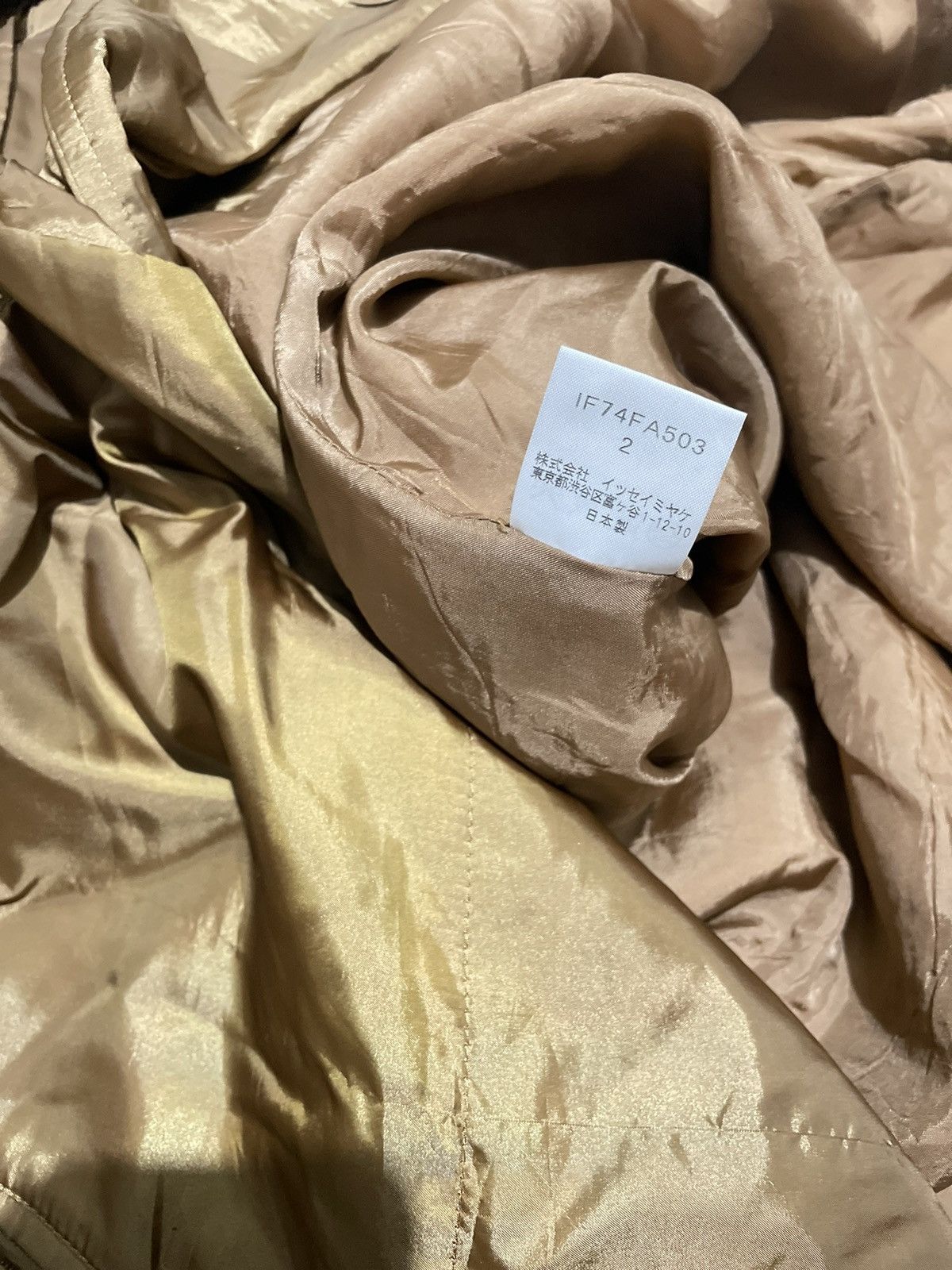 Issey Miyake Issey Miyake Fete Coat Gold Jacket Size M / US 6-8 / IT 42-44 - 5 Thumbnail