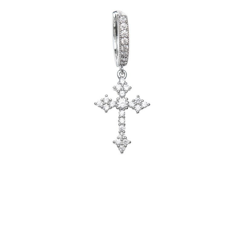Jewelry Cross New Trend Earrings One Pairs Chrome Jewelry Size ONE SIZE - 5 Thumbnail