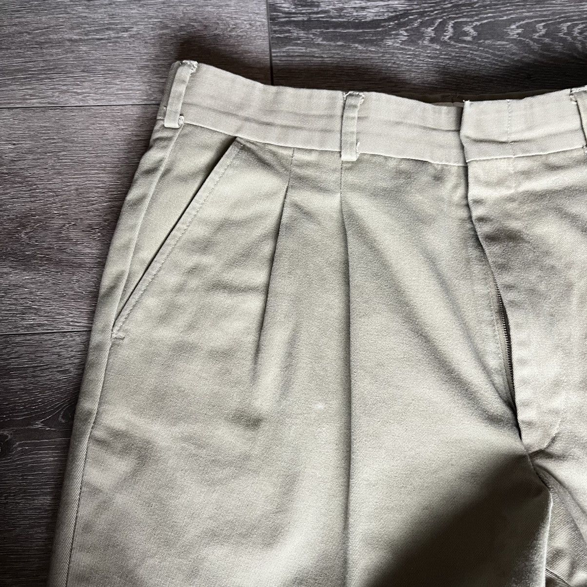 Vintage Vintage 1990s Deansgate USA Pleated Trousers Chino Pants 32 Size US 32 / EU 48 - 9 Thumbnail