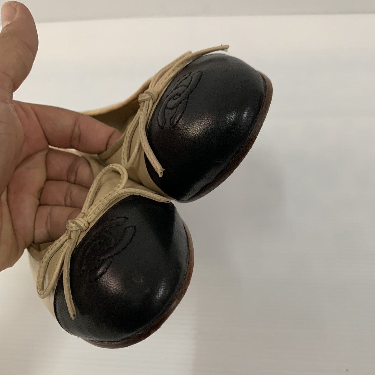 Chanel Chanel Ballerinas Leather Flats Shoes Size US 5.5 / IT 35.5 - 6 Thumbnail