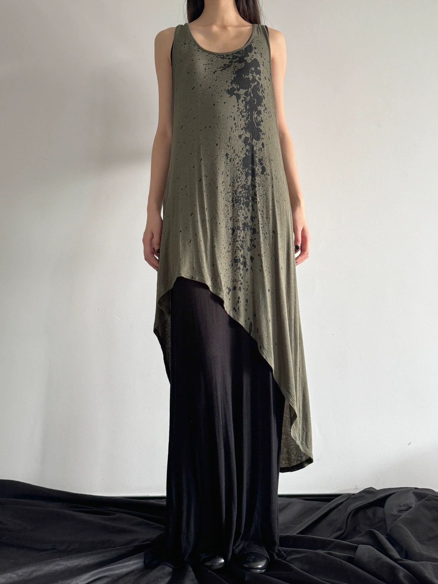 Other Italian Layered Ink-Drip Stretch Irregular Dress Size S / US 4 / IT 40 - 3 Thumbnail