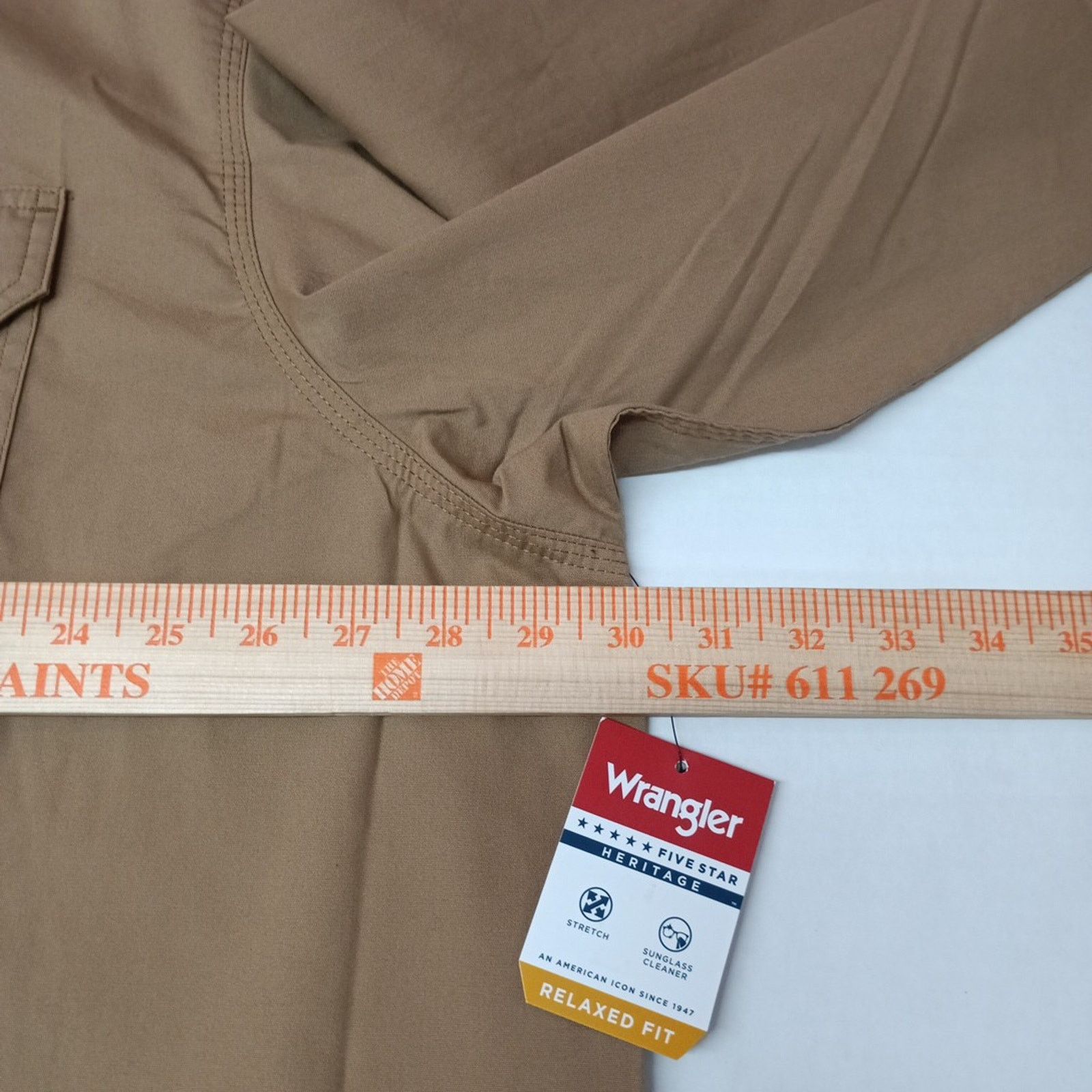 Wrangler Wrangler Big Men's Relaxed Fit Woven Shirt Size 3XL Brown Size US XXL / EU 58 / 5 - 6 Thumbnail