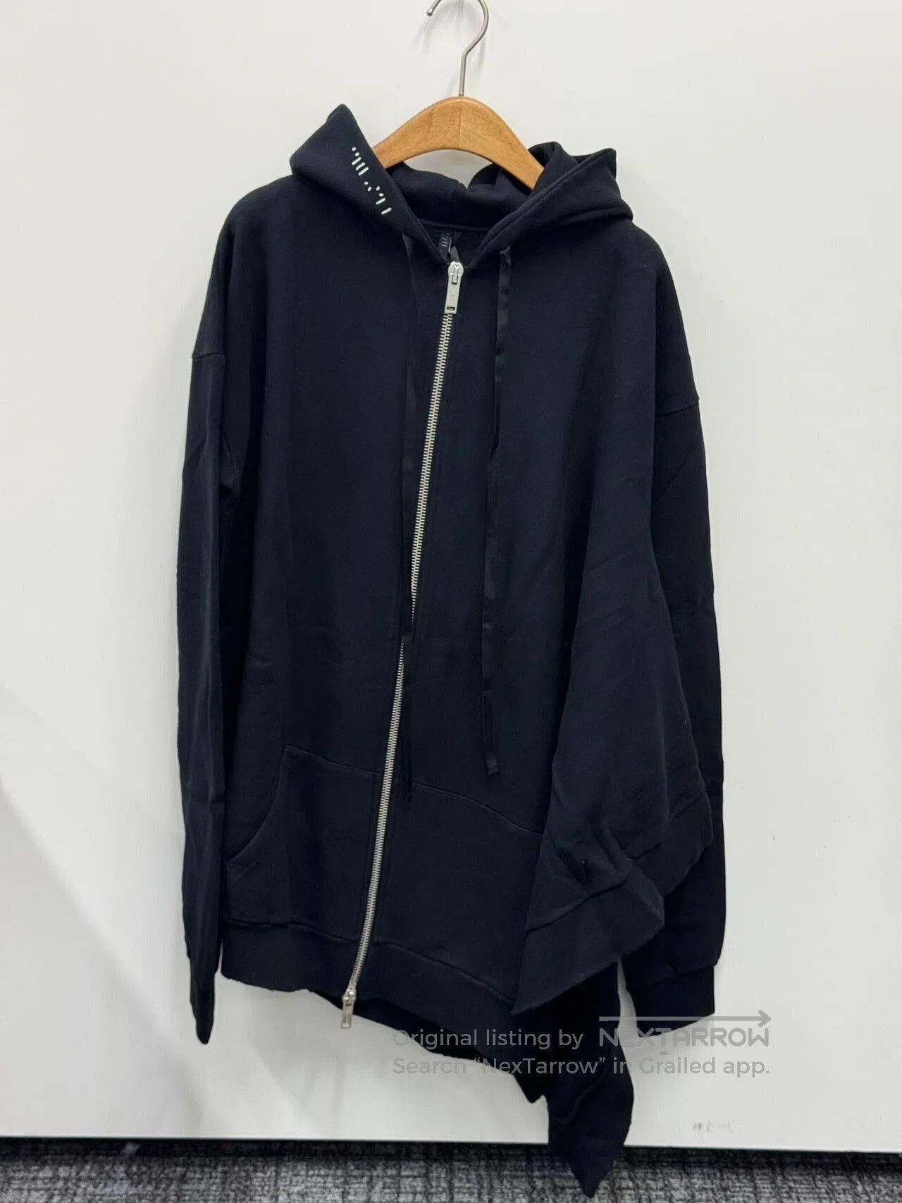 Ben Taverniti Unravel Project Black Hooded Sweatshirt by Unravel. Size US XS / EU 42 / 0 - 7 Thumbnail