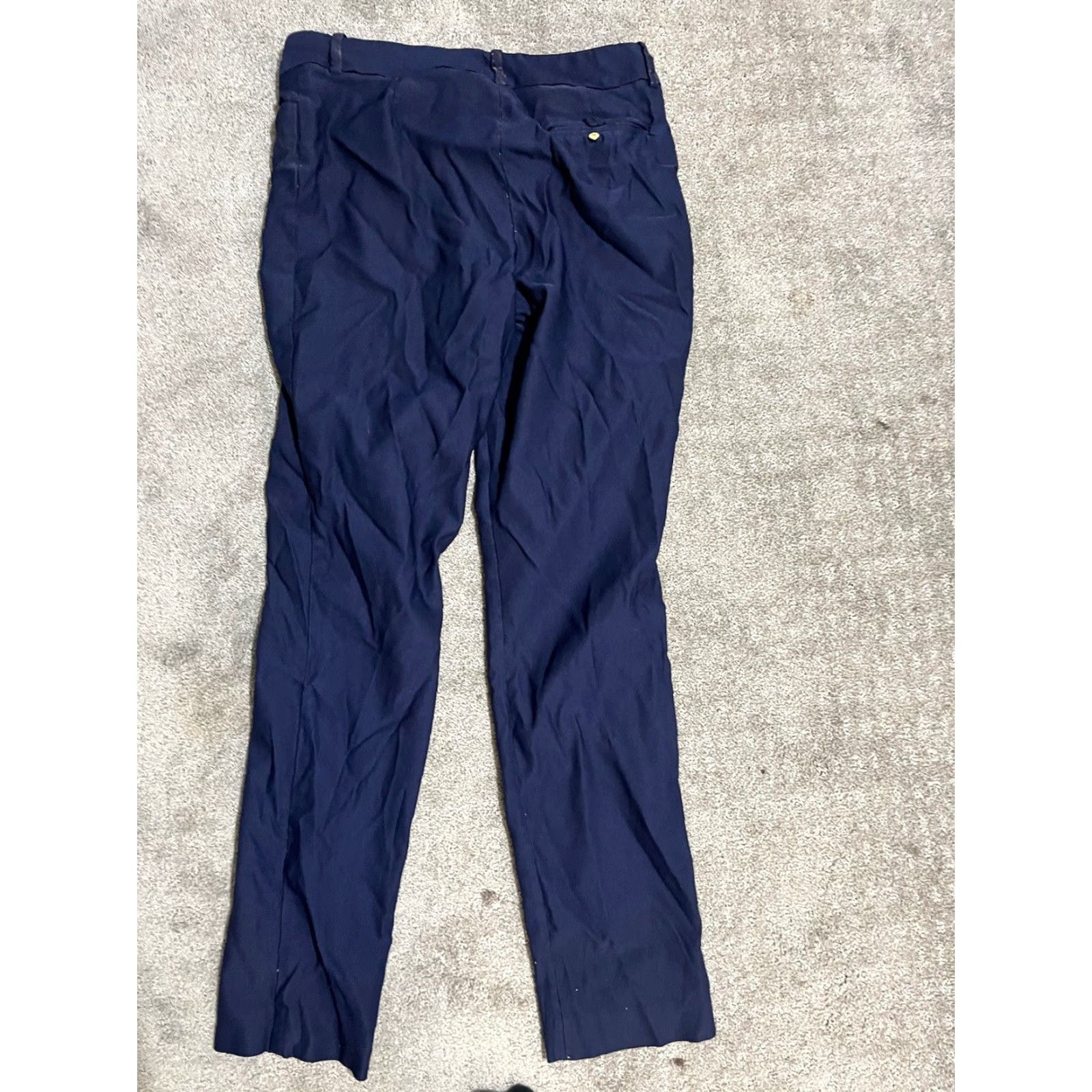 Calvin Klein Calvin Klein Womens Dress Pants Size 6 Stretch Front Pocket Navy Blue Size 28" / US 6 / IT 42 - 3 Thumbnail