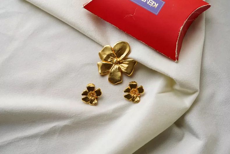 Kenzo KENZO Vintage flower ear clips Size ONE SIZE - 3 Thumbnail
