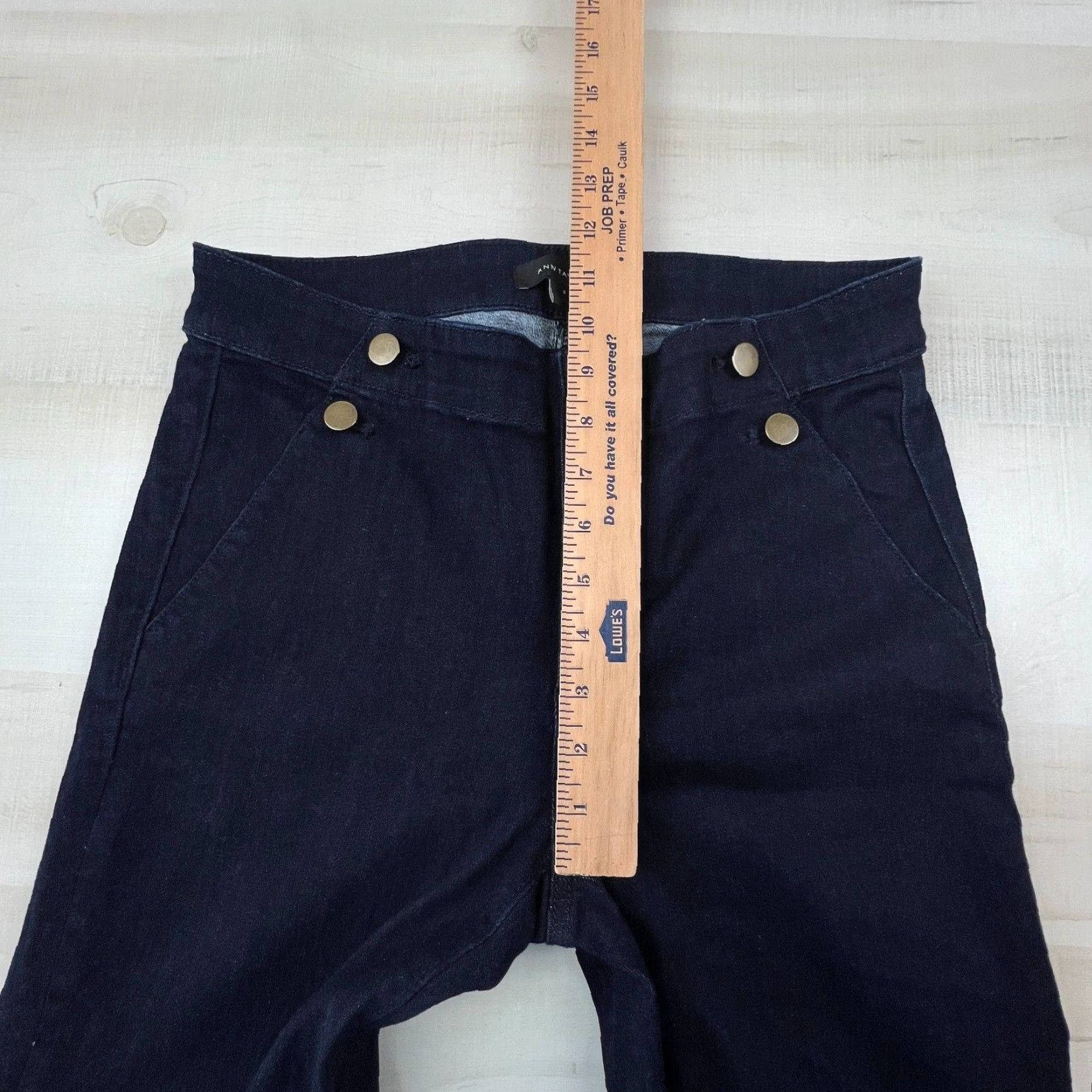 Ann Taylor Ann Taylor Womens Dark Blue Skinny Jeans Mid Rise Stretch Size 8 Size 30" / US 8 / IT 44 - 6 Thumbnail