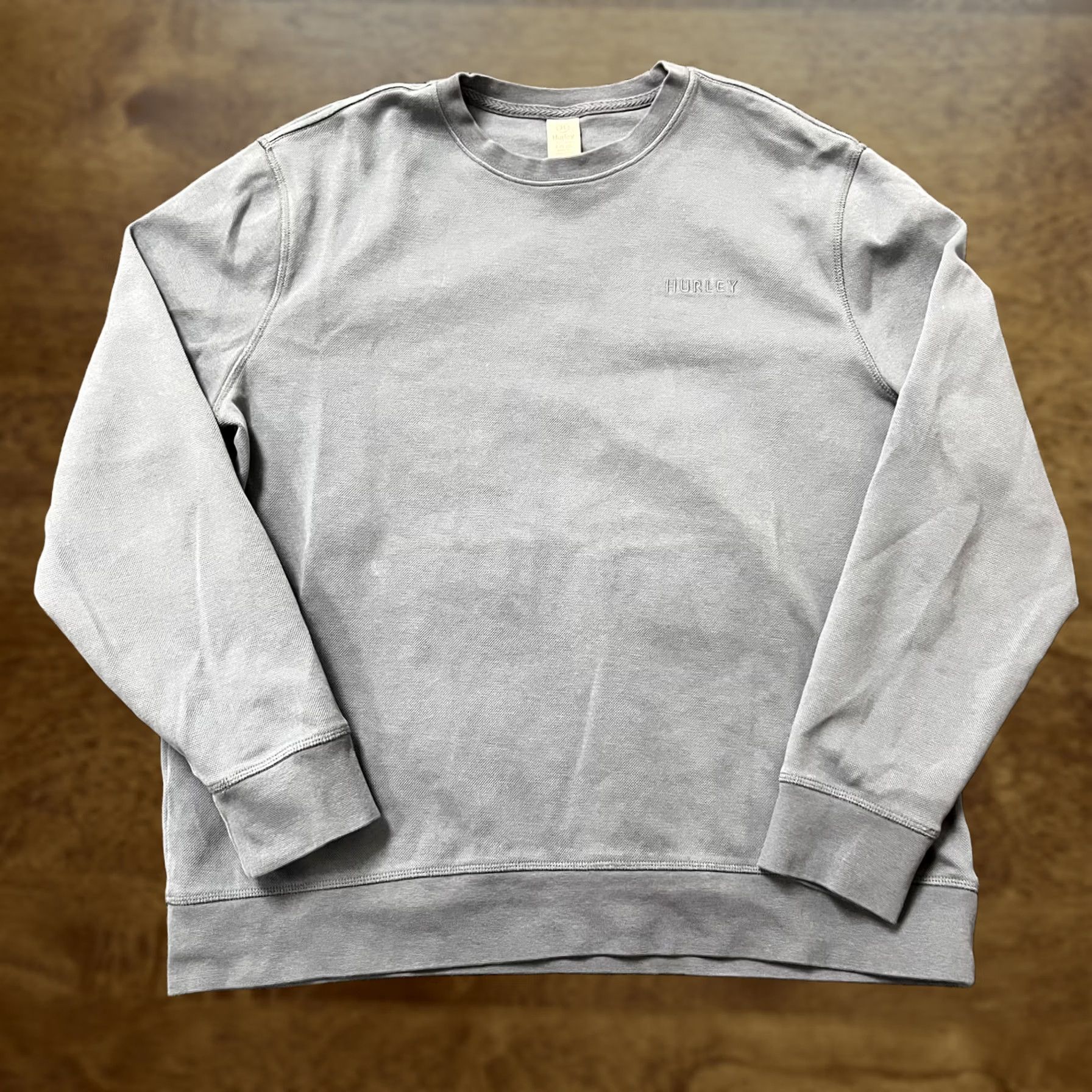 Hurley Hurley Sweatshirt Mens Large Gray Fleece Pullover Crewneck Embroidered Logo Size US L / EU 52-54 / 3 - 1 Thumbnail